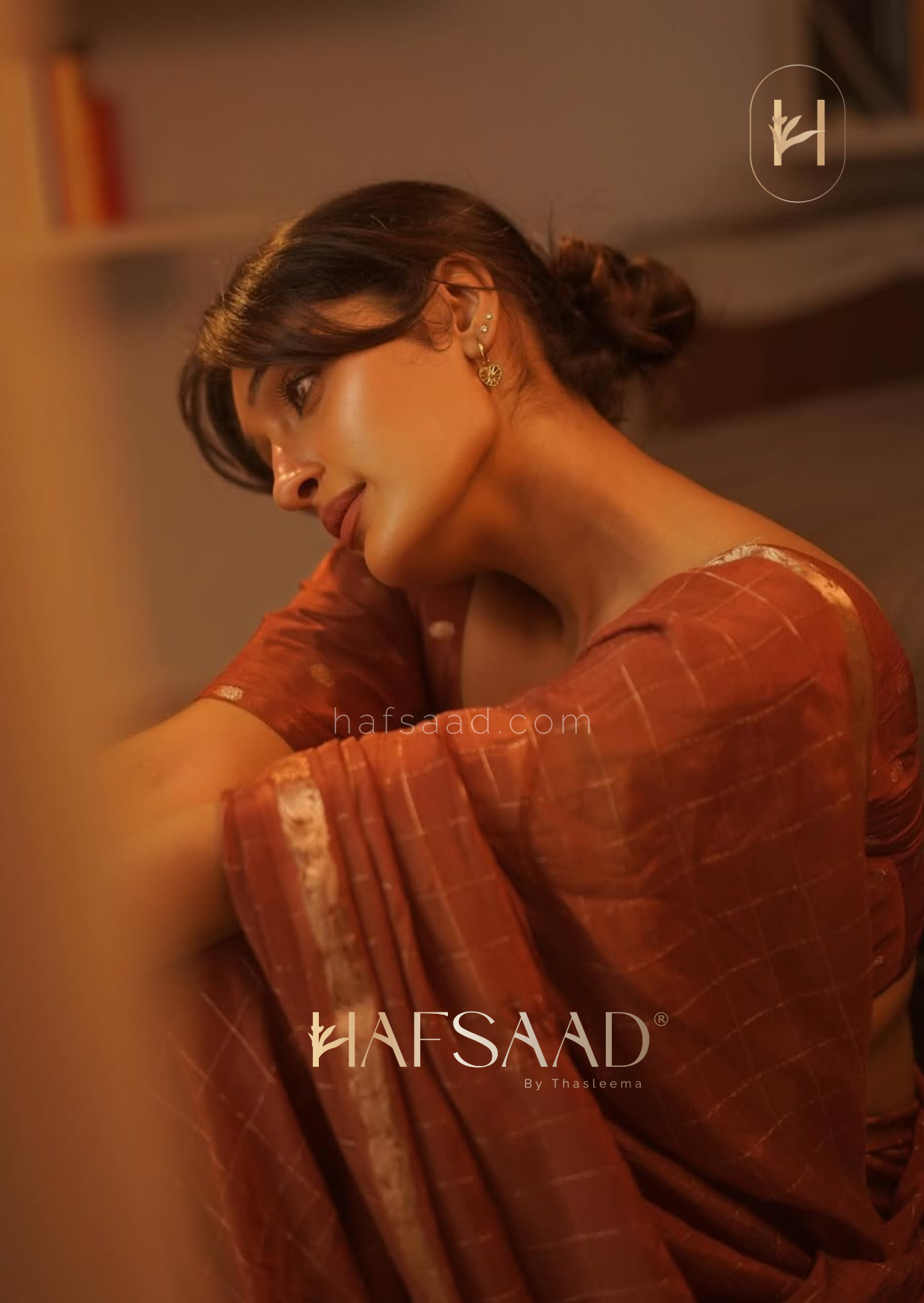 Niharika in Madras kapi saree