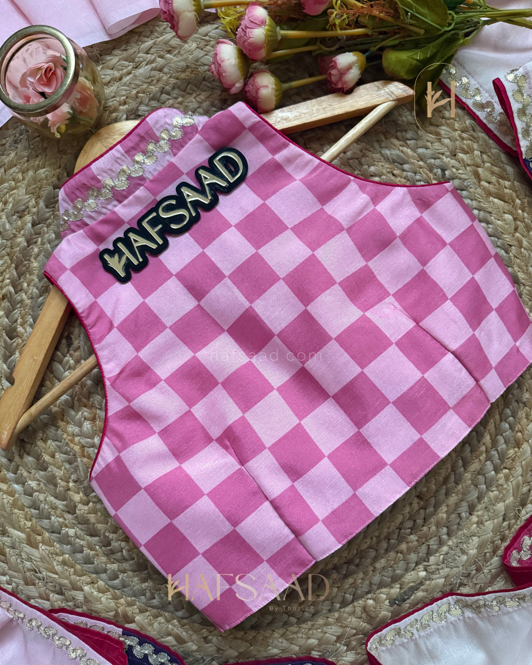 Saloni- Soft organza saree (Pink)