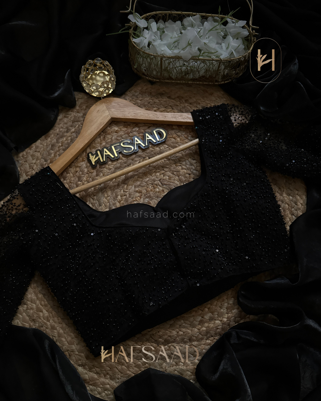 Sophie - Designer saree (Black)