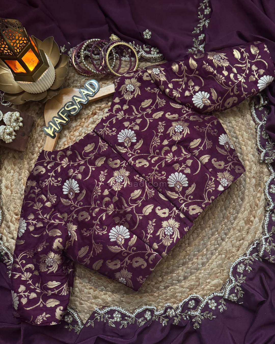 Himanshi - Chinnon saree (Purple)