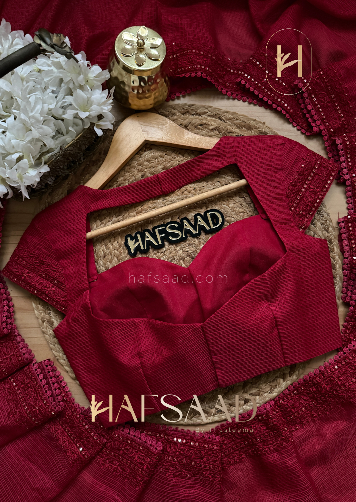 Scarlet - Embroidered Saree