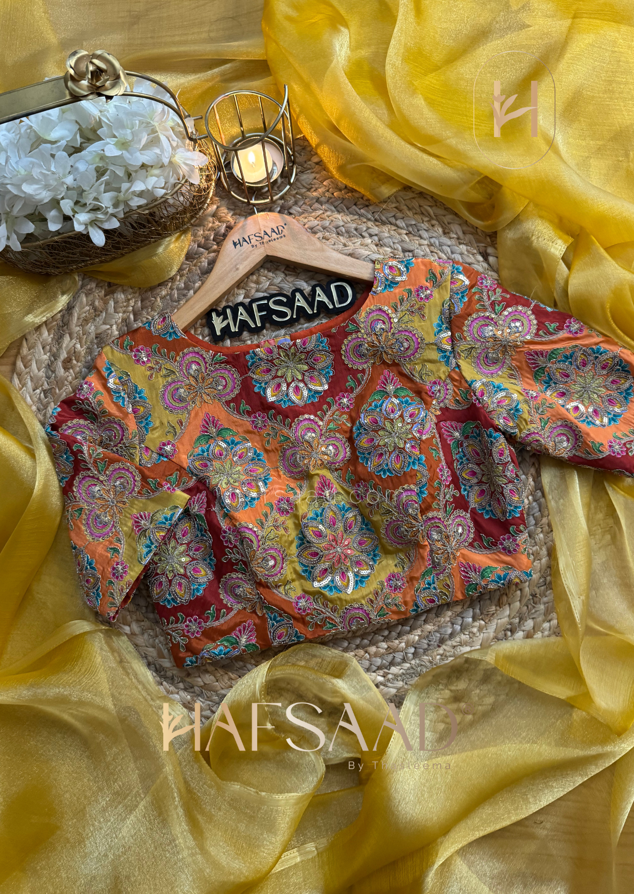 Anya - Soft tissue saree (Yellow)