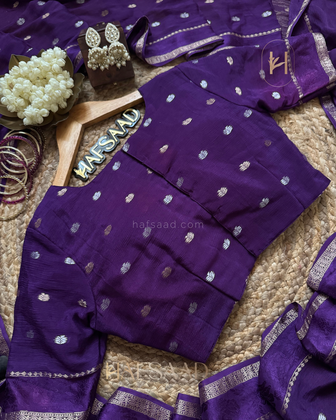 Harshini -Pure chinnon saree