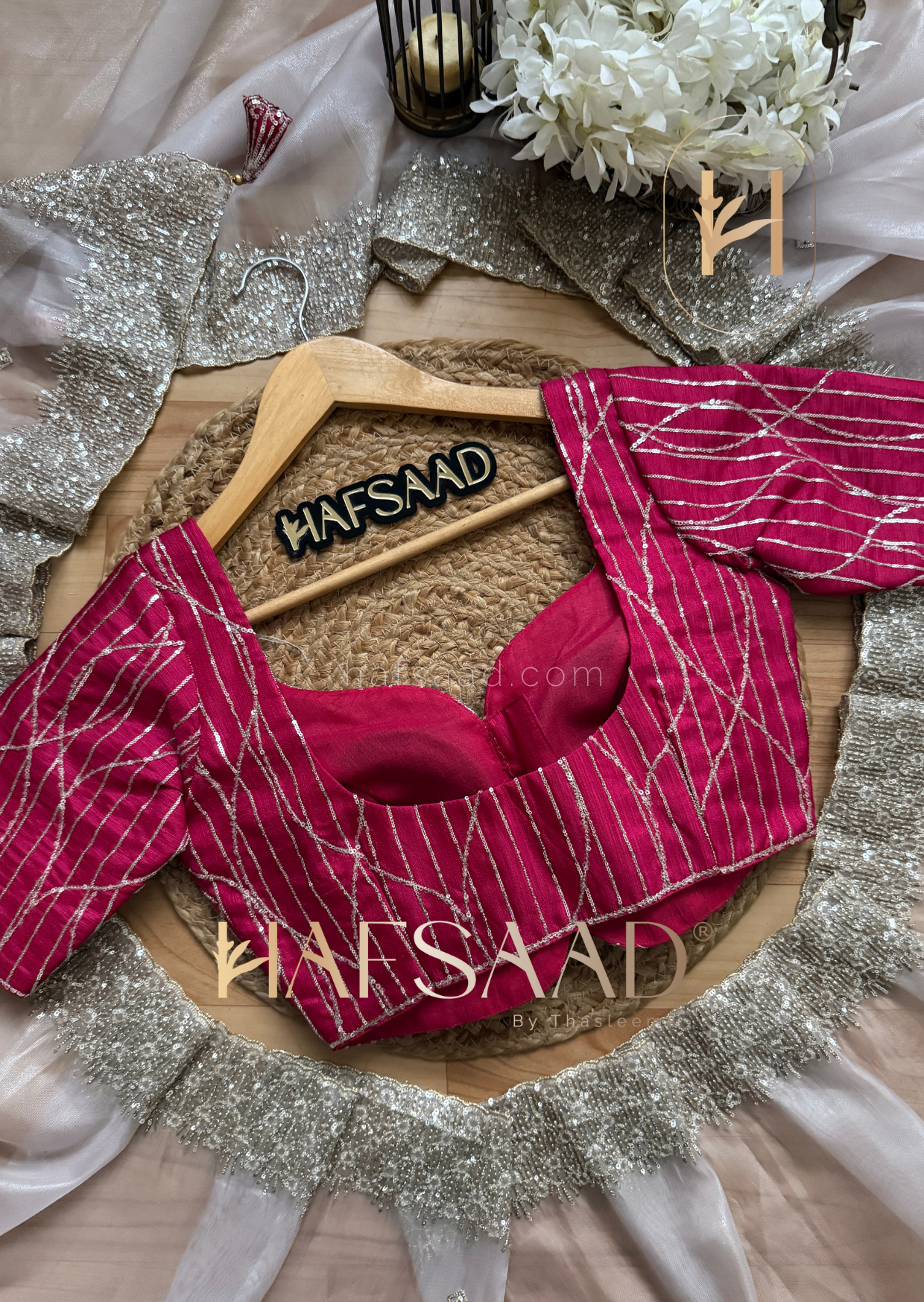 Celia - Crystal organza saree