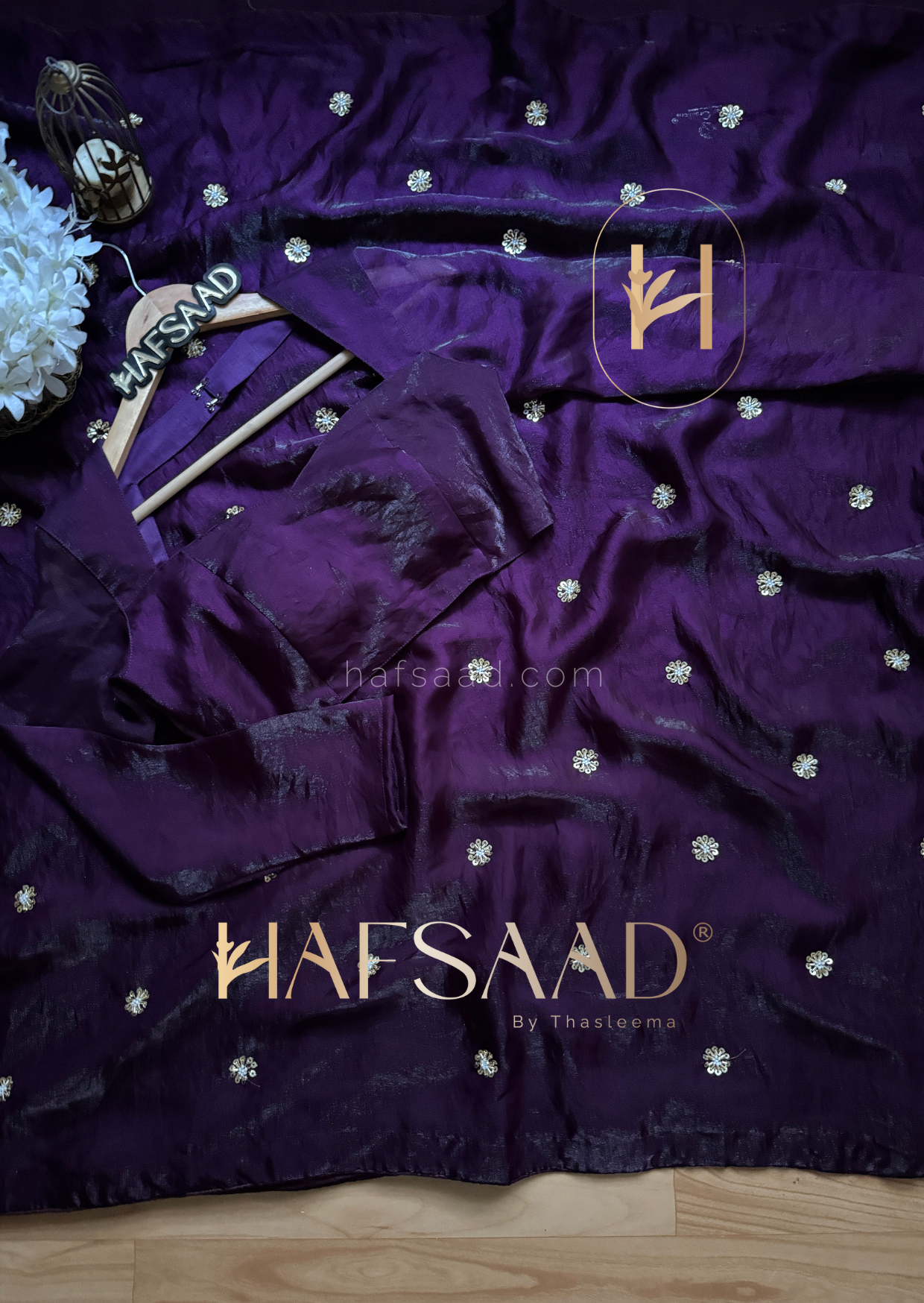 Andrea- Satin organza saree