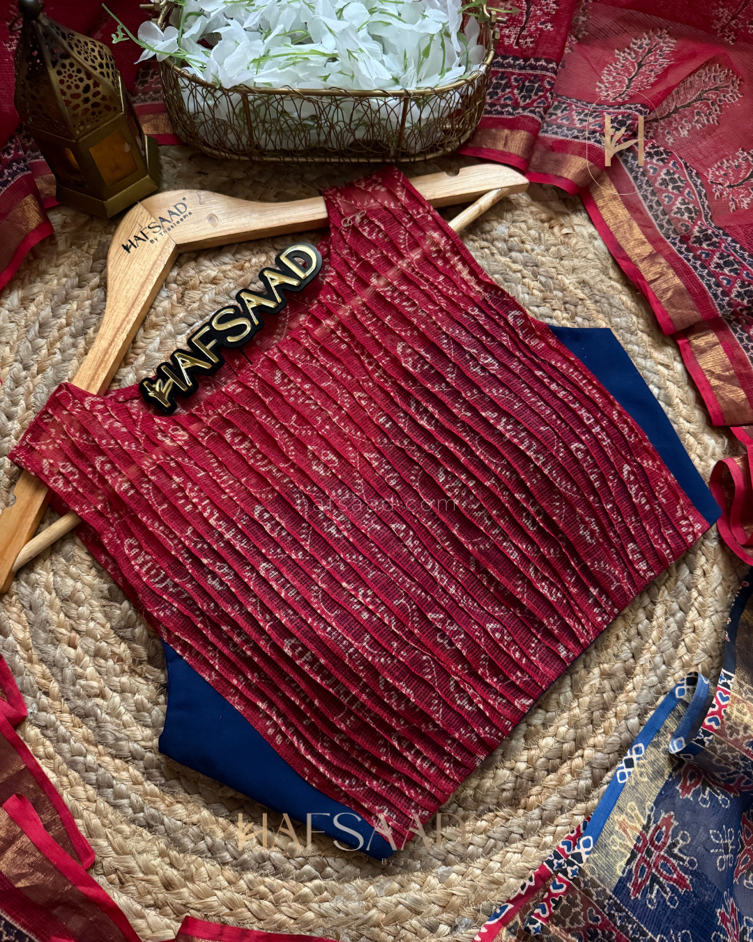 Kota - Kota Doriya Saree (Red)