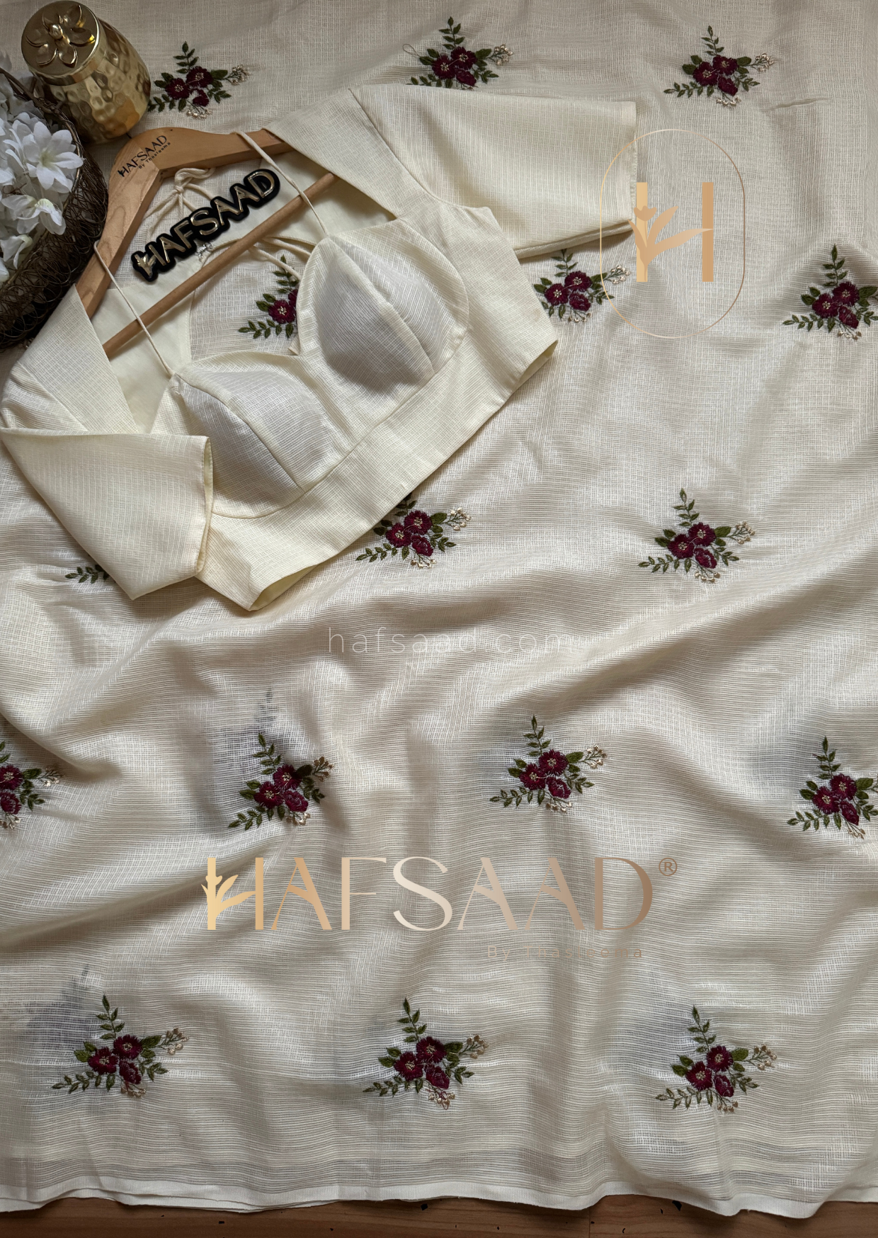 Ancy - Floral kota saree