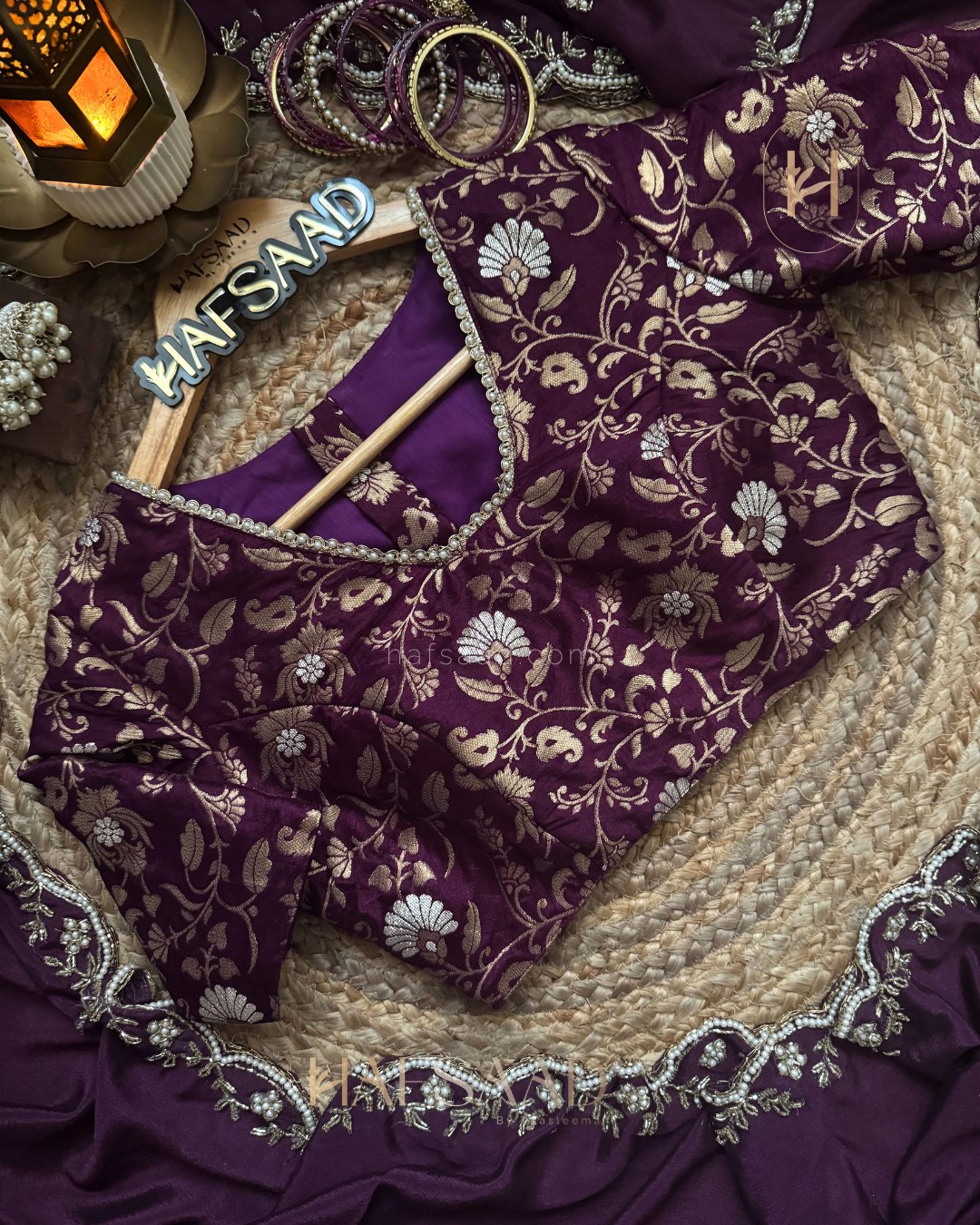 Himanshi - Chinnon saree (Purple)