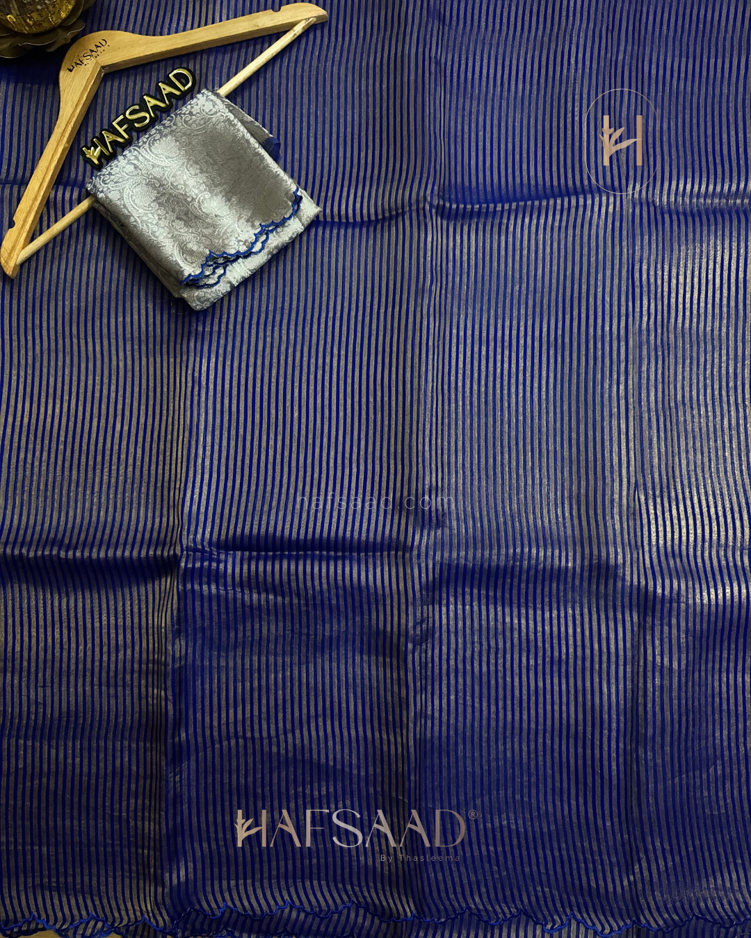 Yugitha Pure Tissue Silk Saree (Electric blue)