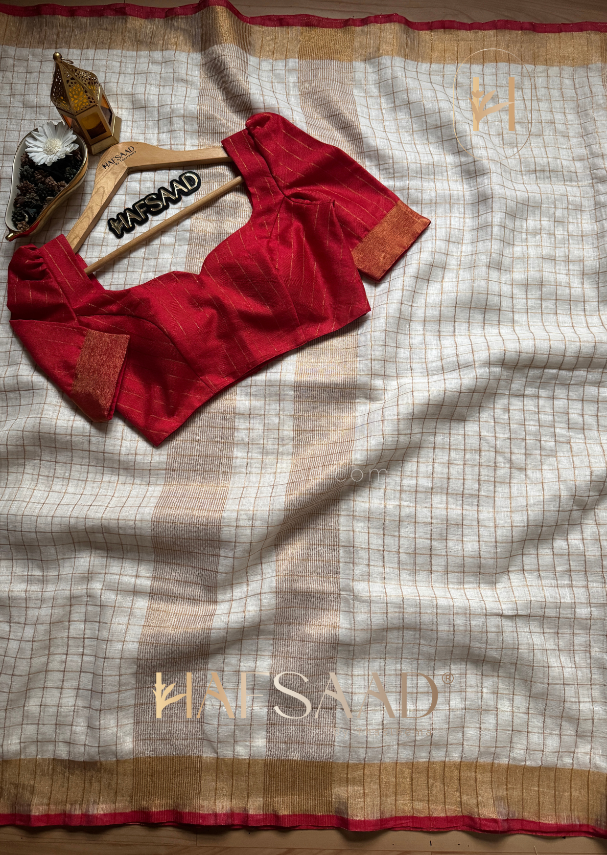 Param - Pure linen saree