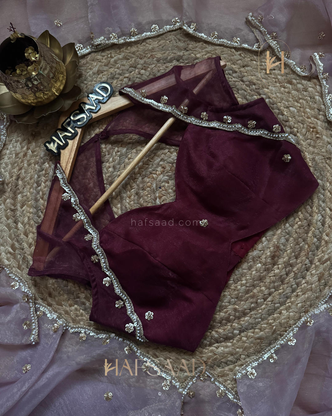 Falak - Chiffon Silk Saree (Lavender)