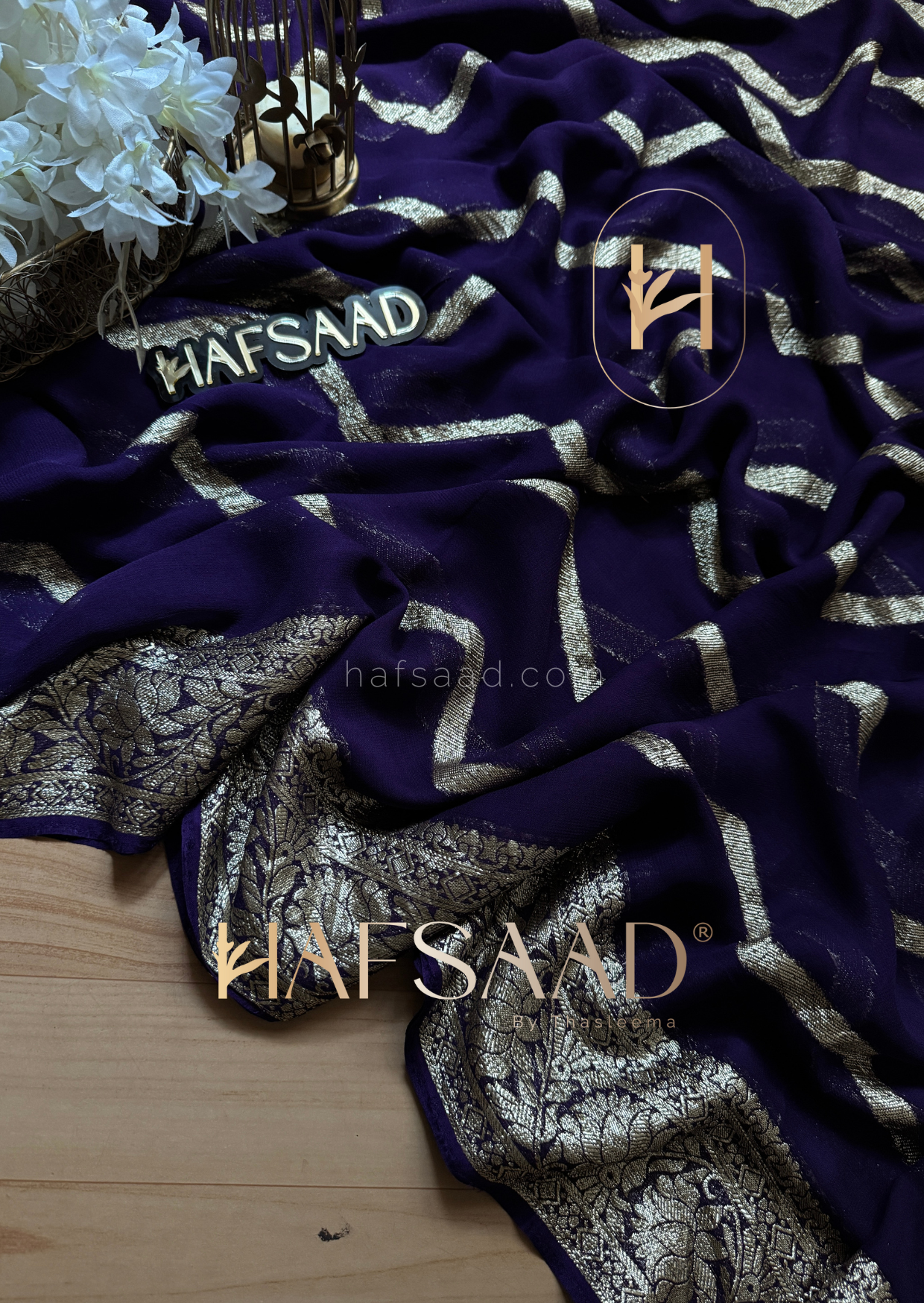 Yamini -Pure viscose saree (Purple)