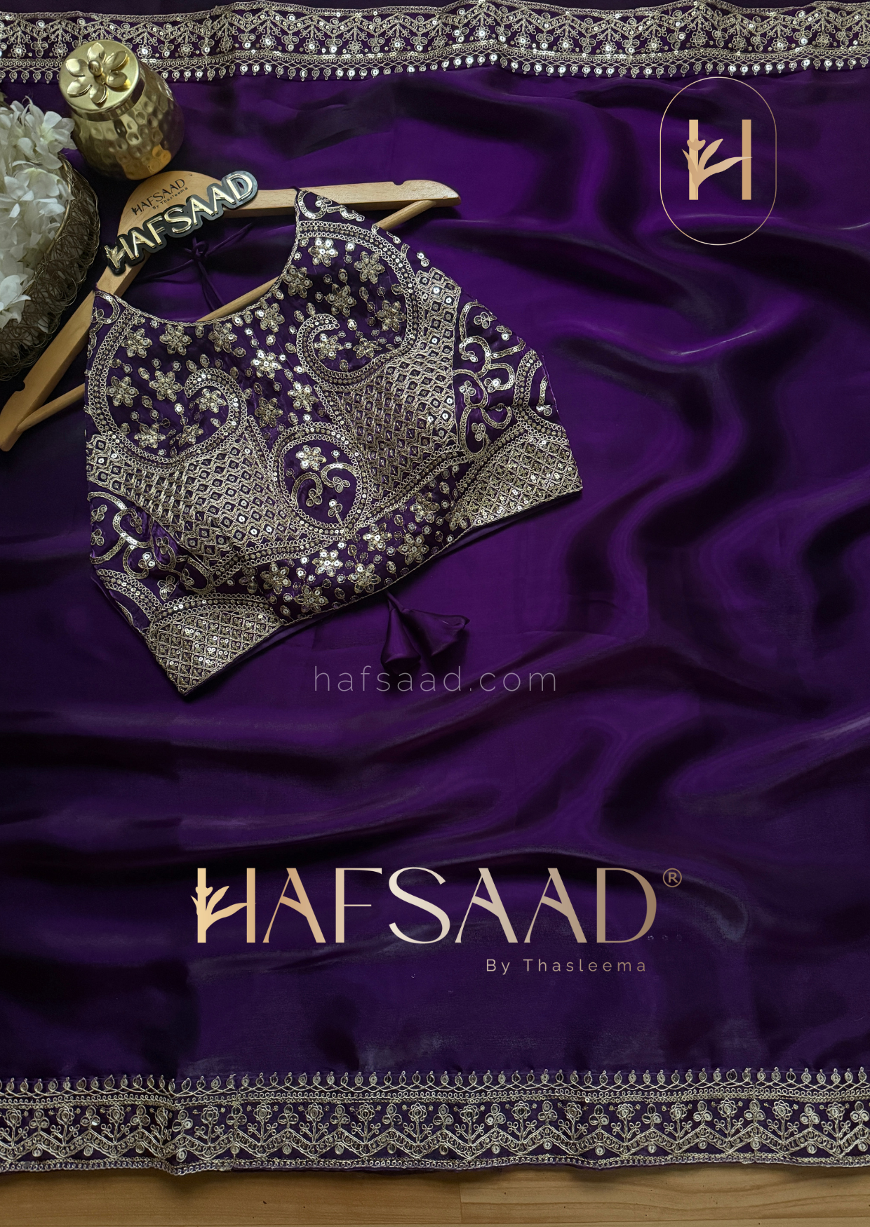 Mehal - Satin organza saree