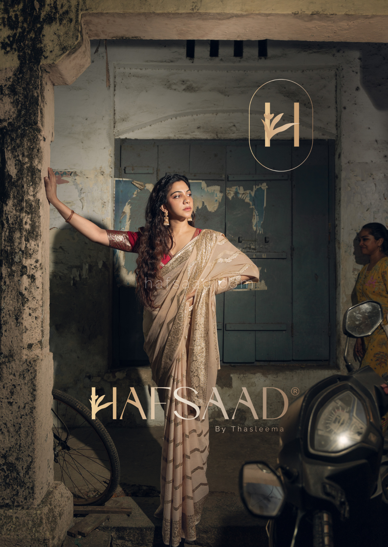 Madonna Sebastian in Yamini saree