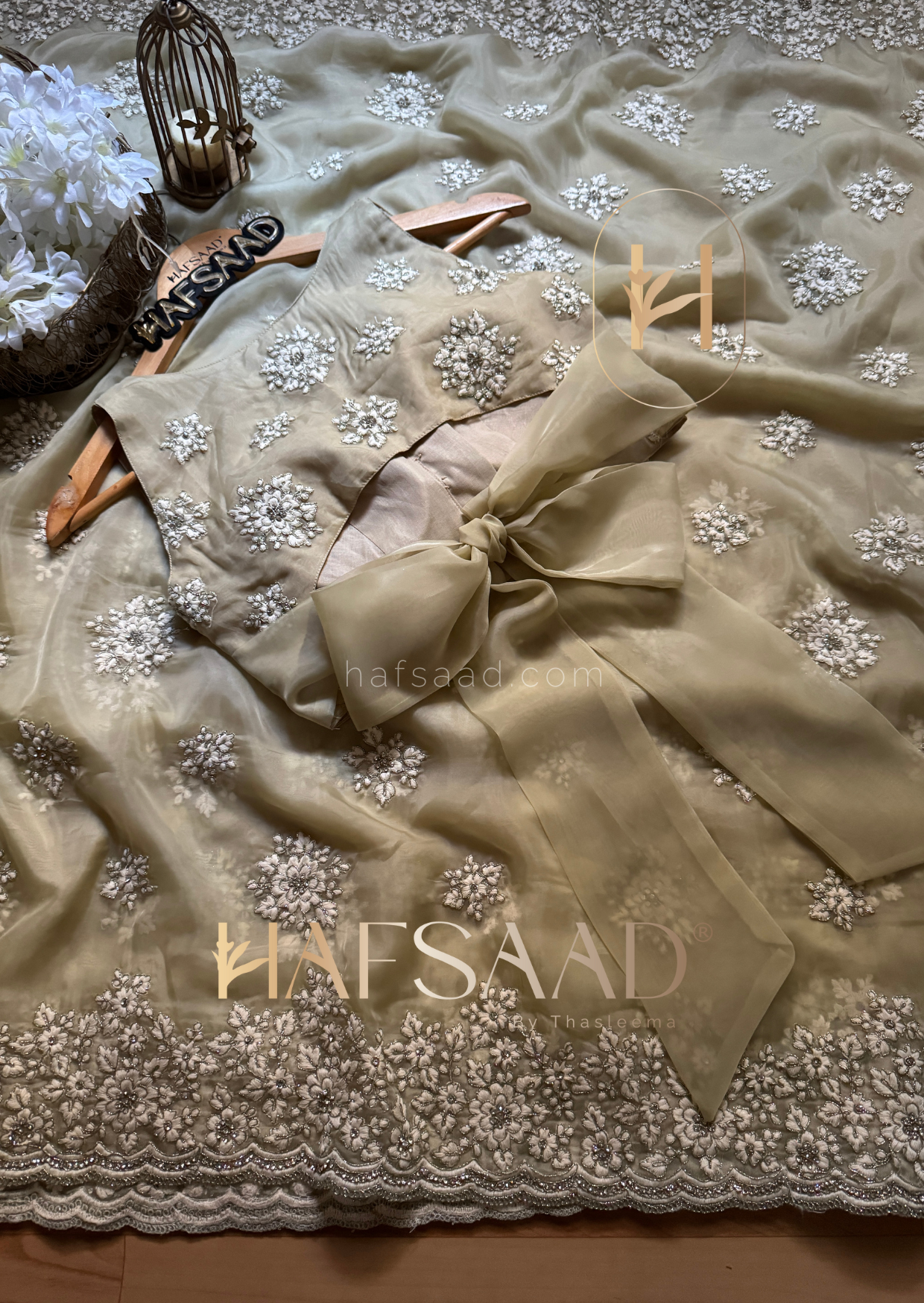 Eloise- Designer organza saree