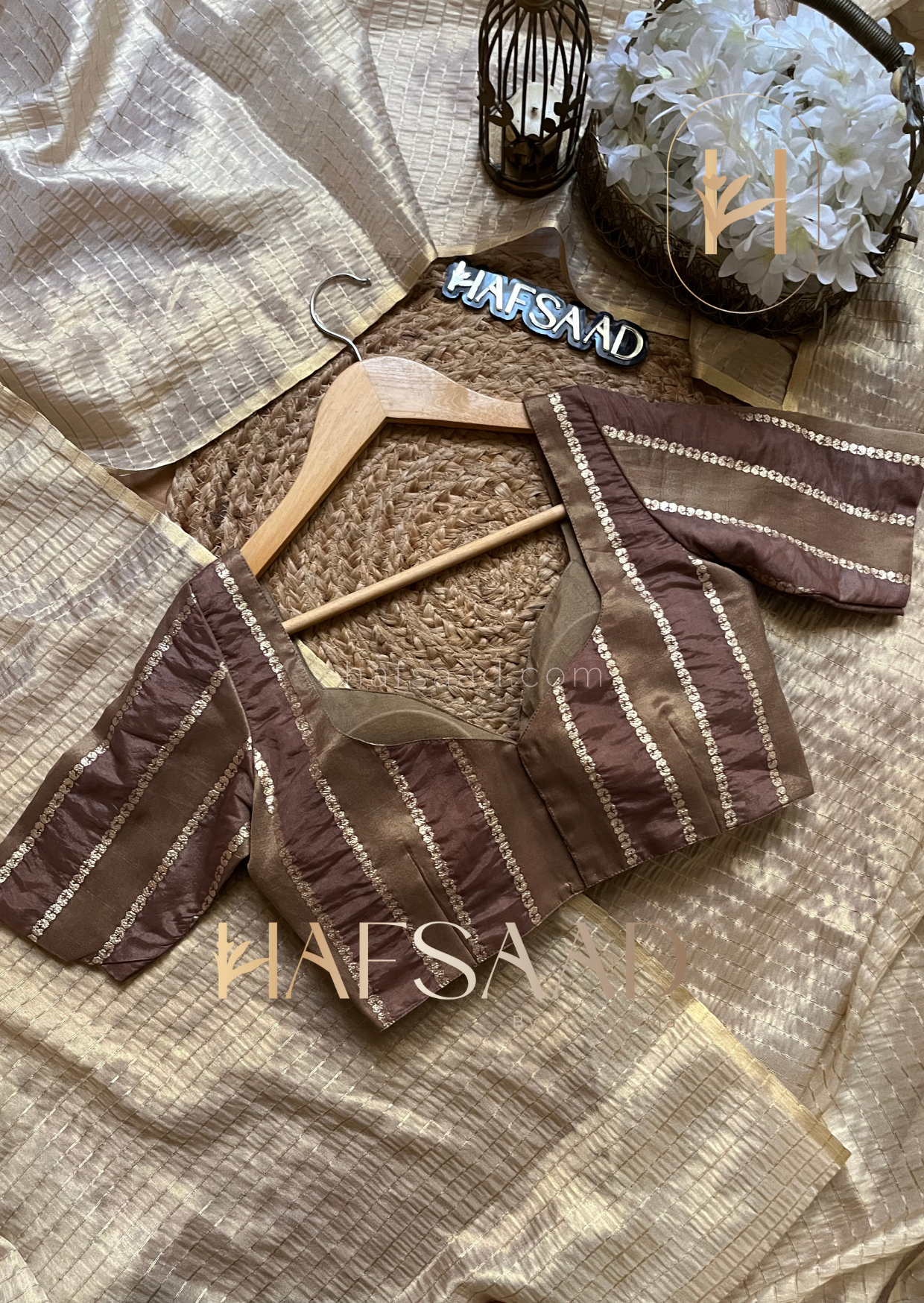 Anmol - Semi tissue silk saree