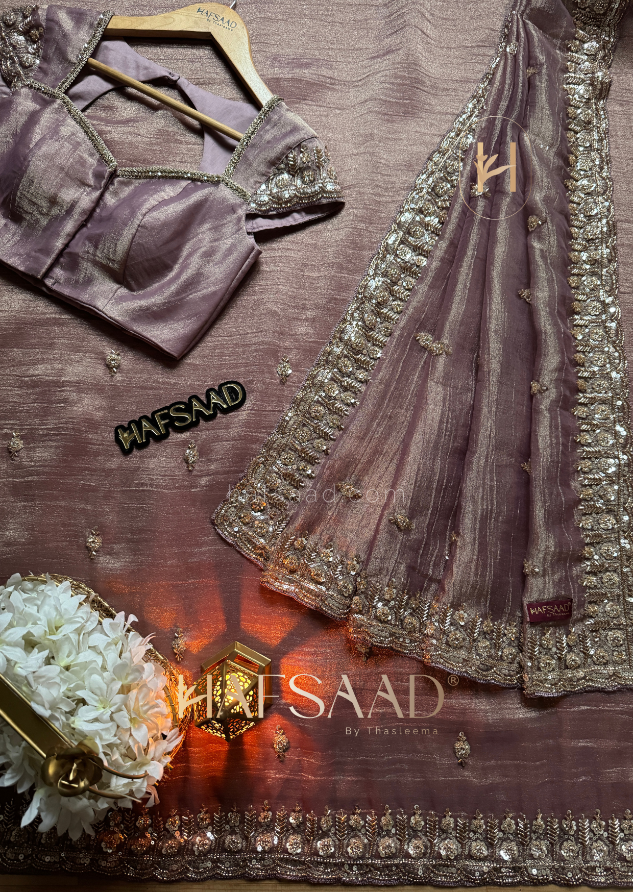 Mastani - Soft tissue saree (Lavender)