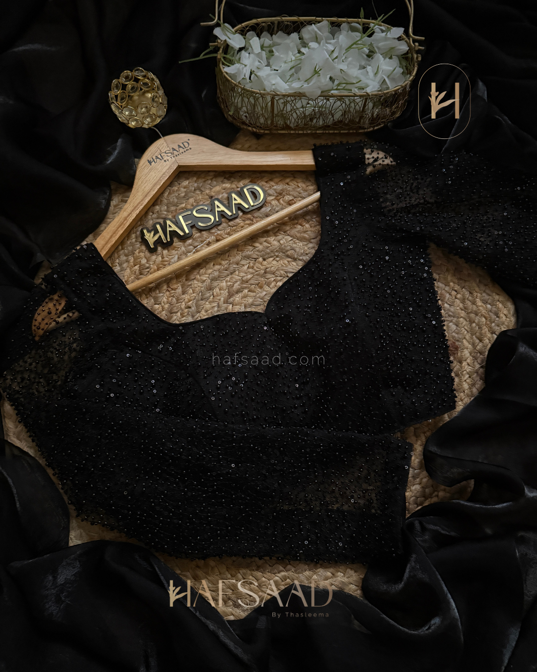 Sophie - Designer saree (Black)