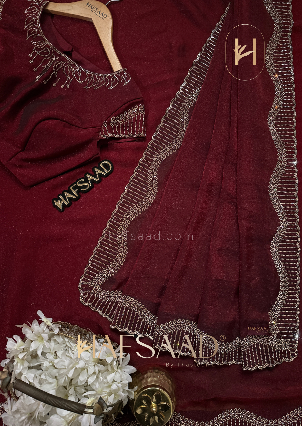 Rinu - Moss chiffon saree