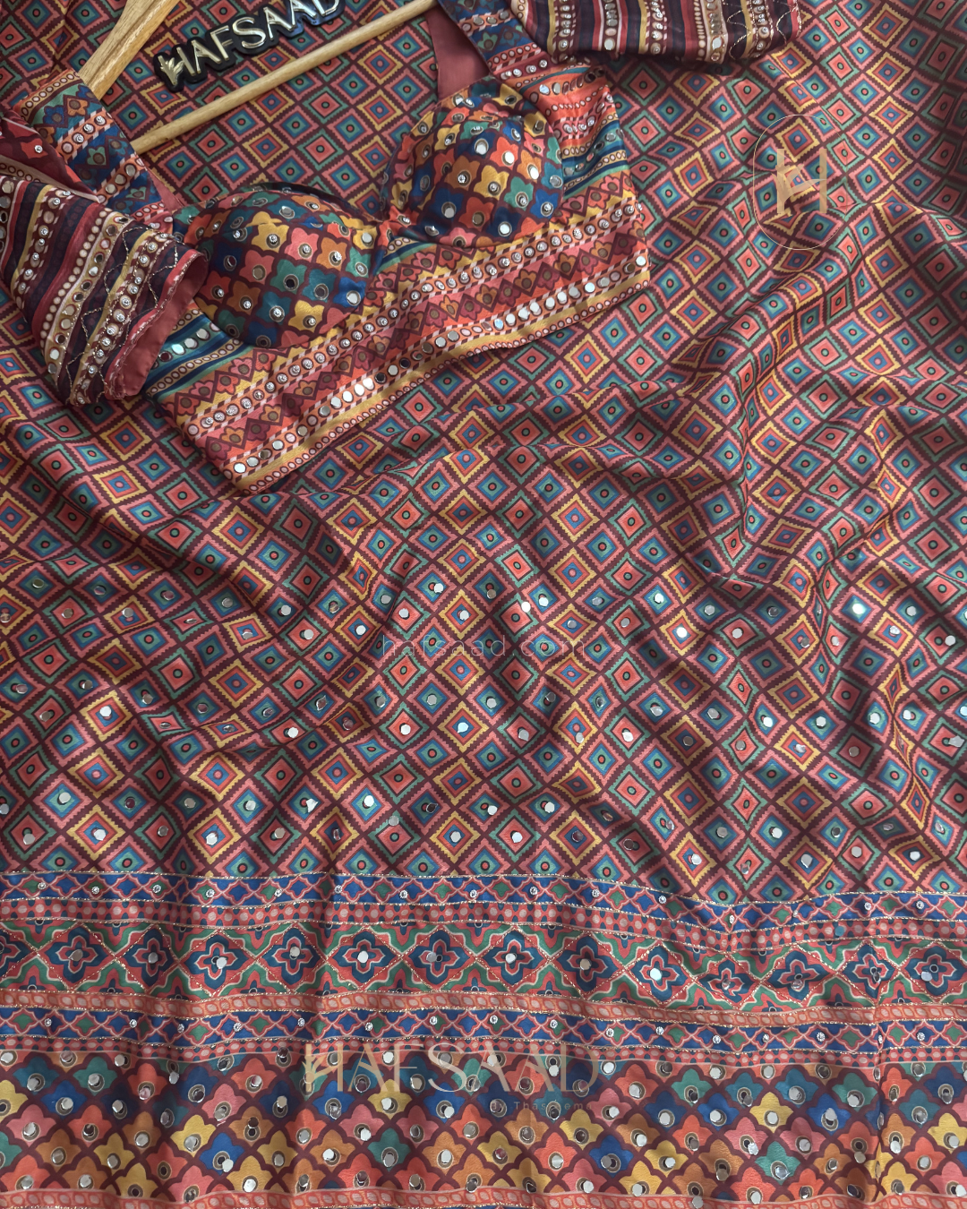 Kiran- Mirror Work Saree