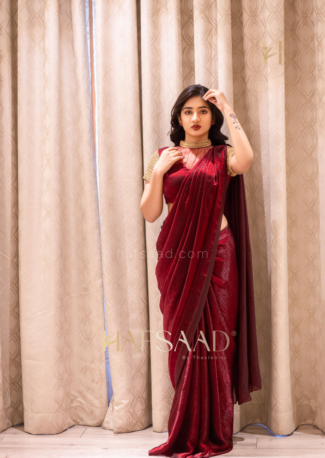 Hima Bindhu in Tara saree