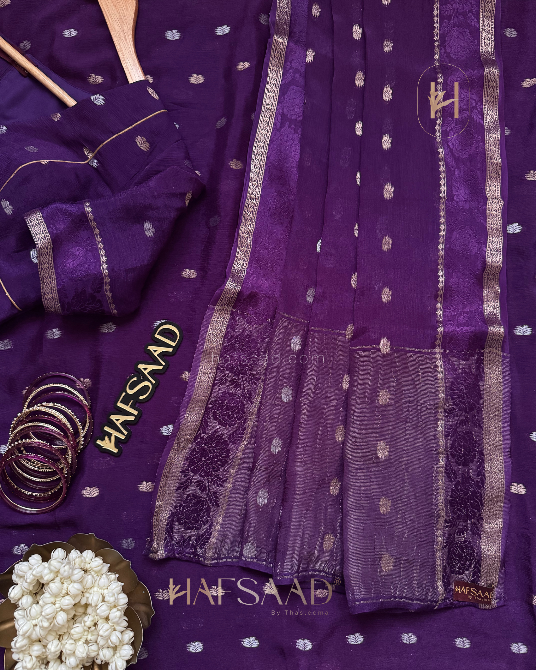 Harshini -Pure chinnon saree