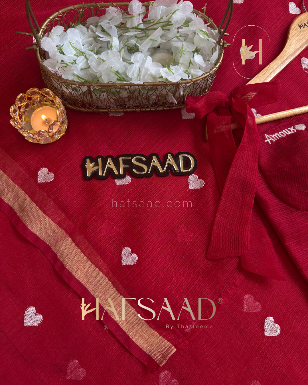 Amour - Pure Kota saree (red)