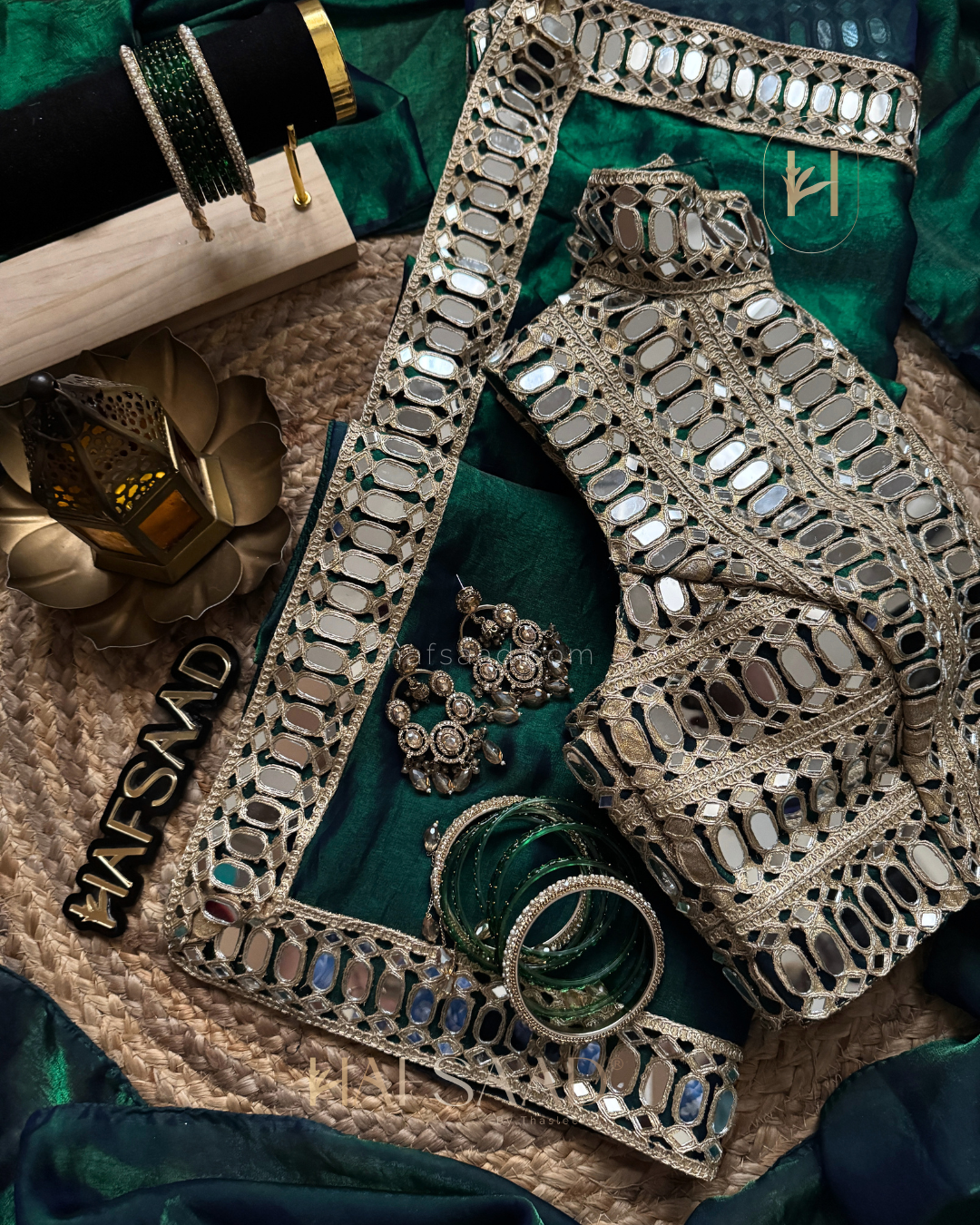 Aaina- Mirror Work Saree