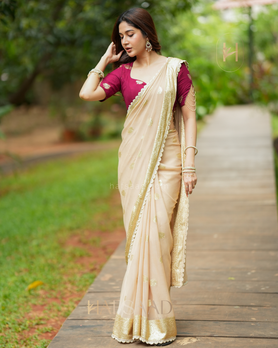 Geethu pearl- pure viscose saree