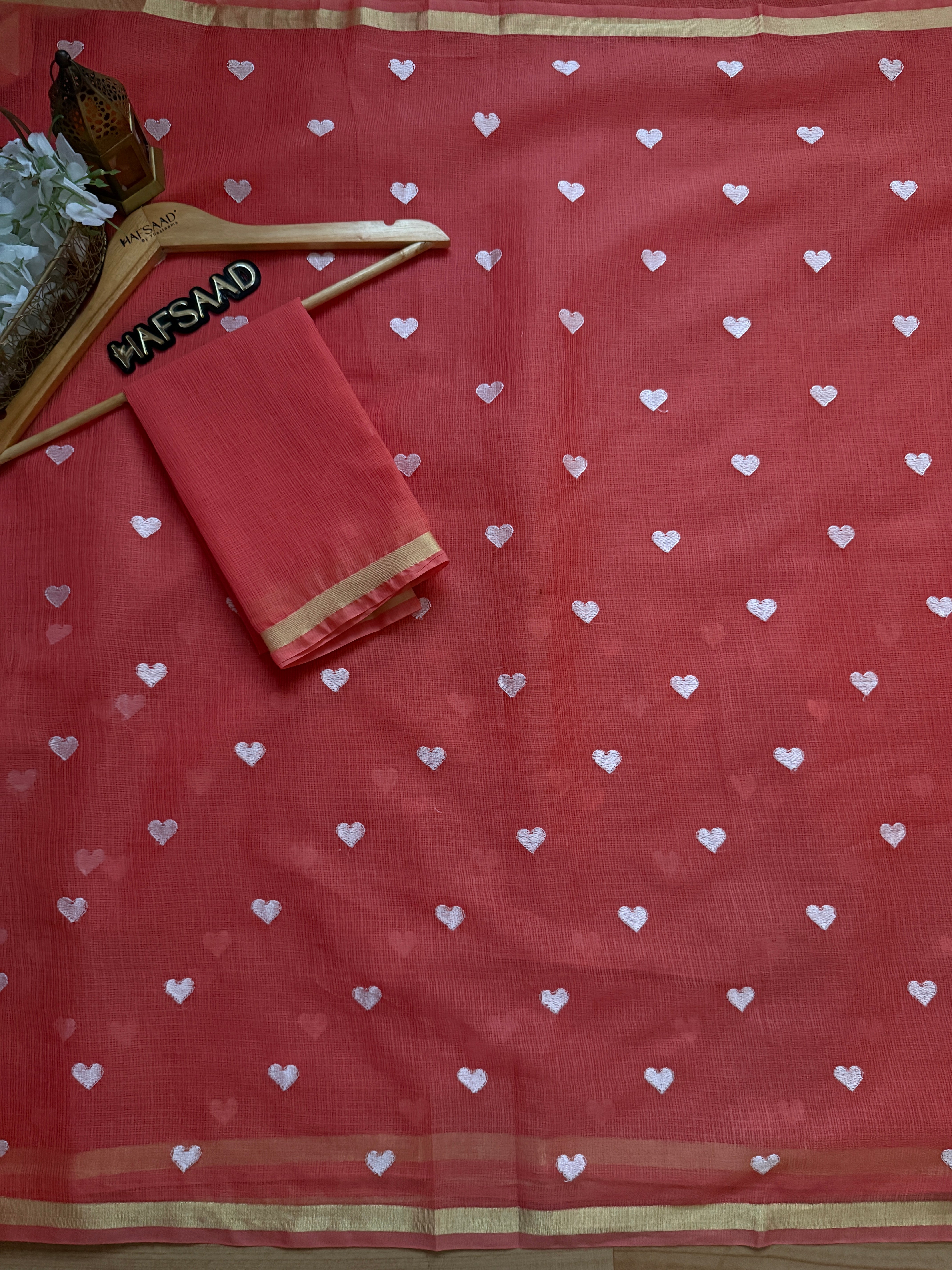 Amour - Pure Kota saree (Peach)