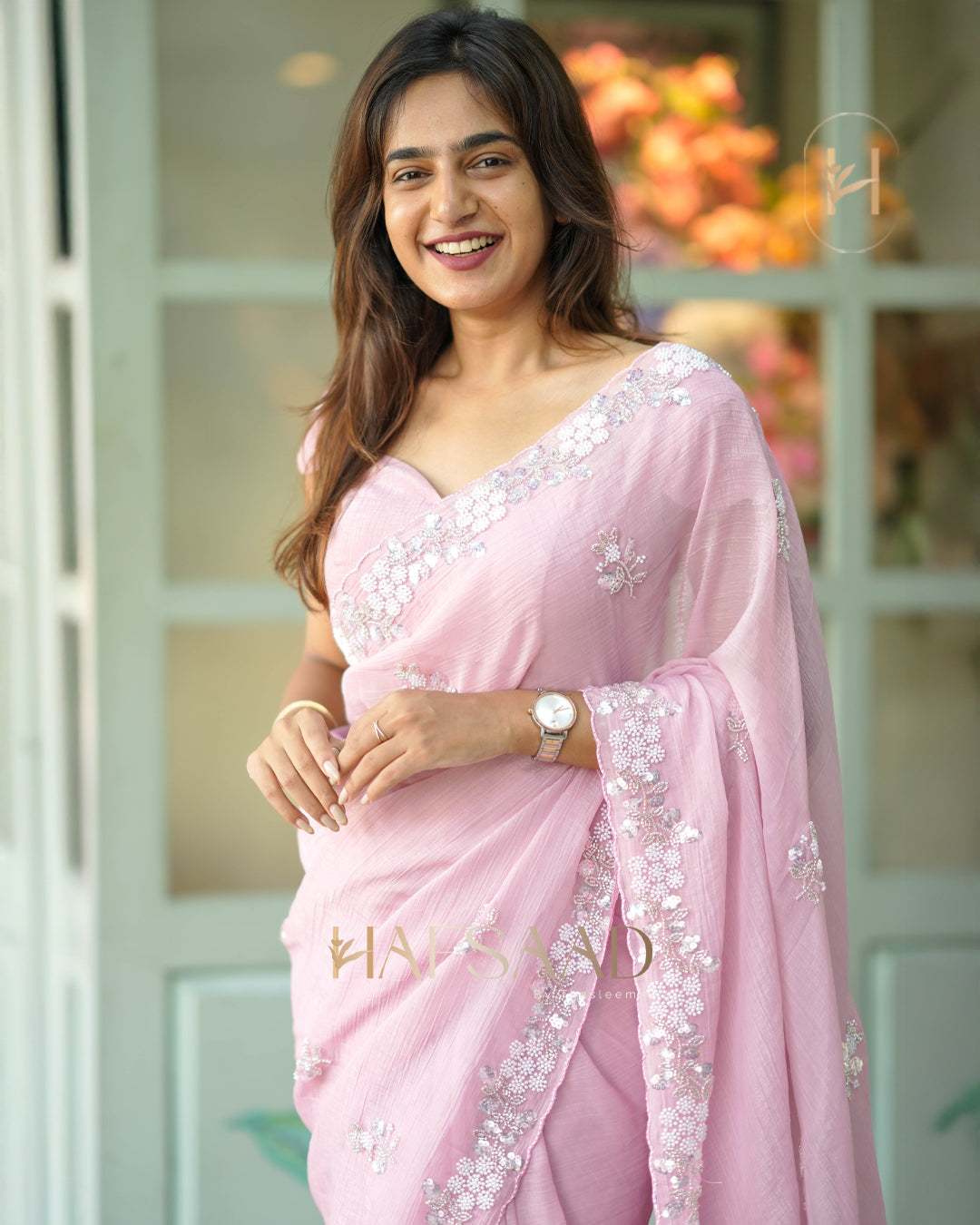 Shainaz - Chiffon silk saree