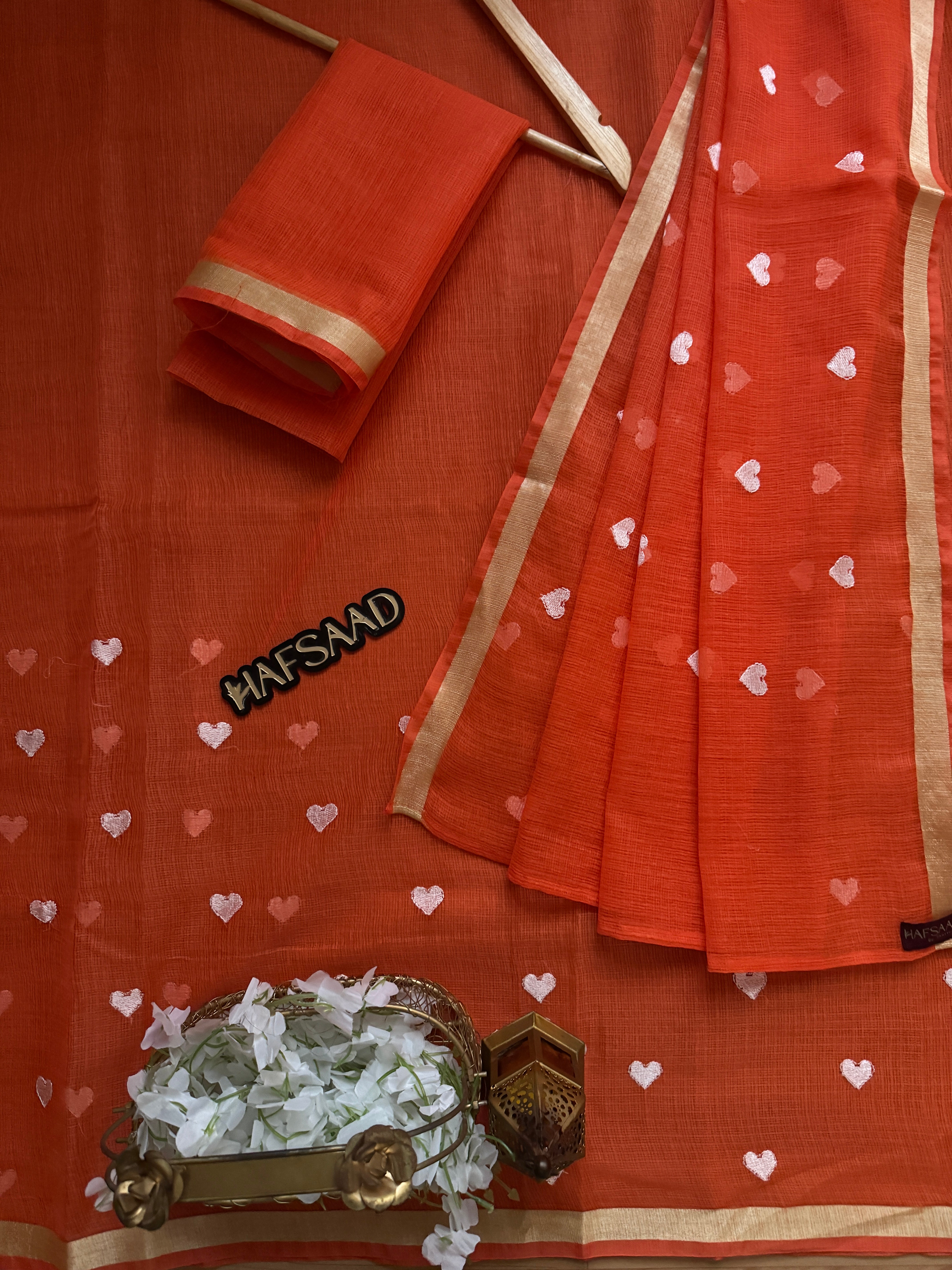 Amour - Pure Kota saree (Orange)