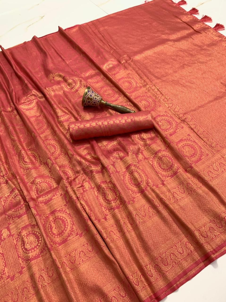 DUBONNET-Soft silk saree