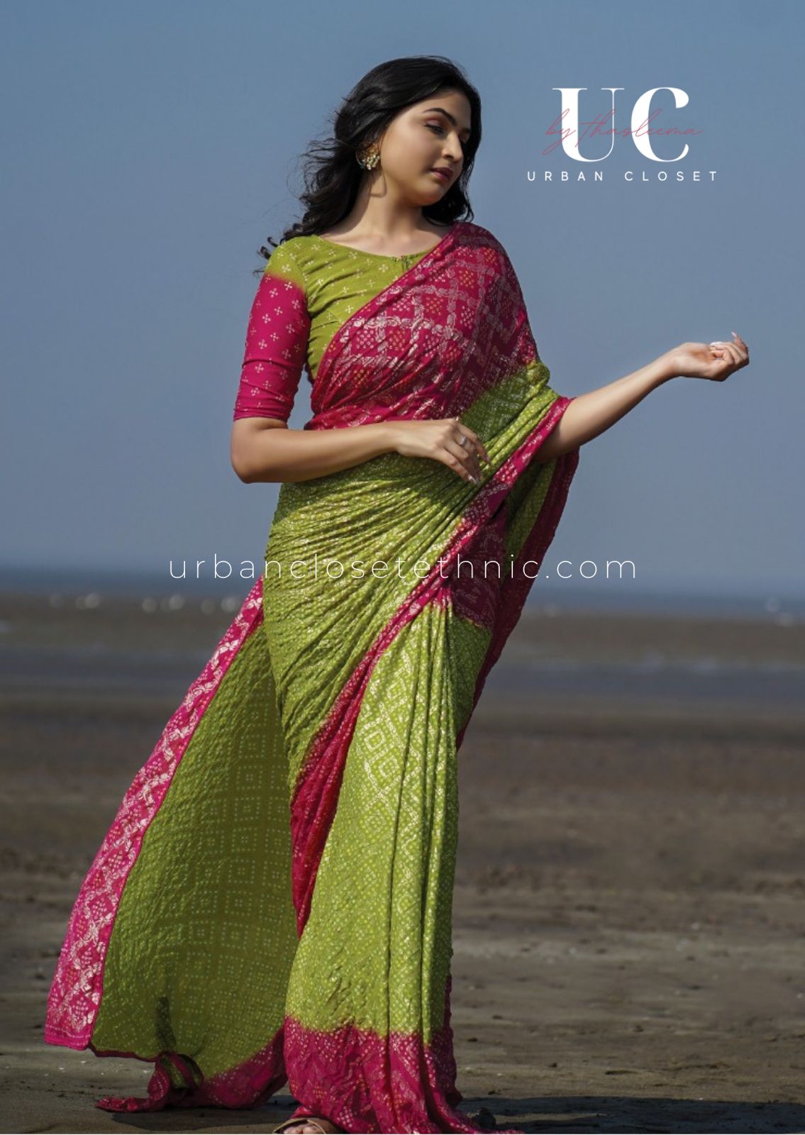 Juvi- Bandhni saree