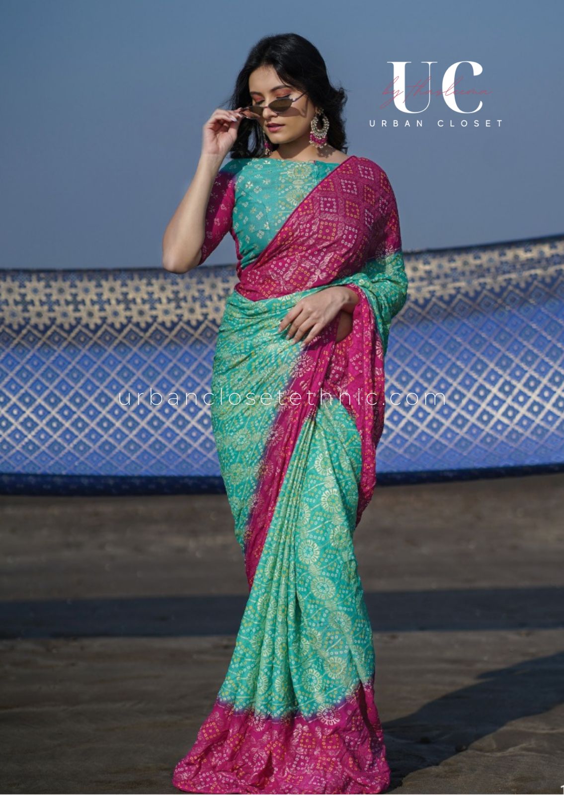 Juvi- Bandhni saree