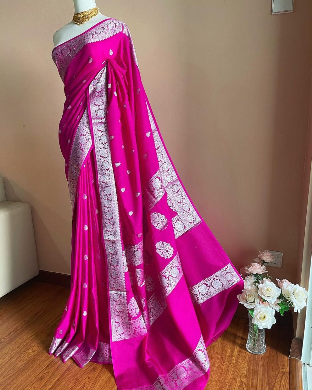 Isha- Premium butter silk Saree