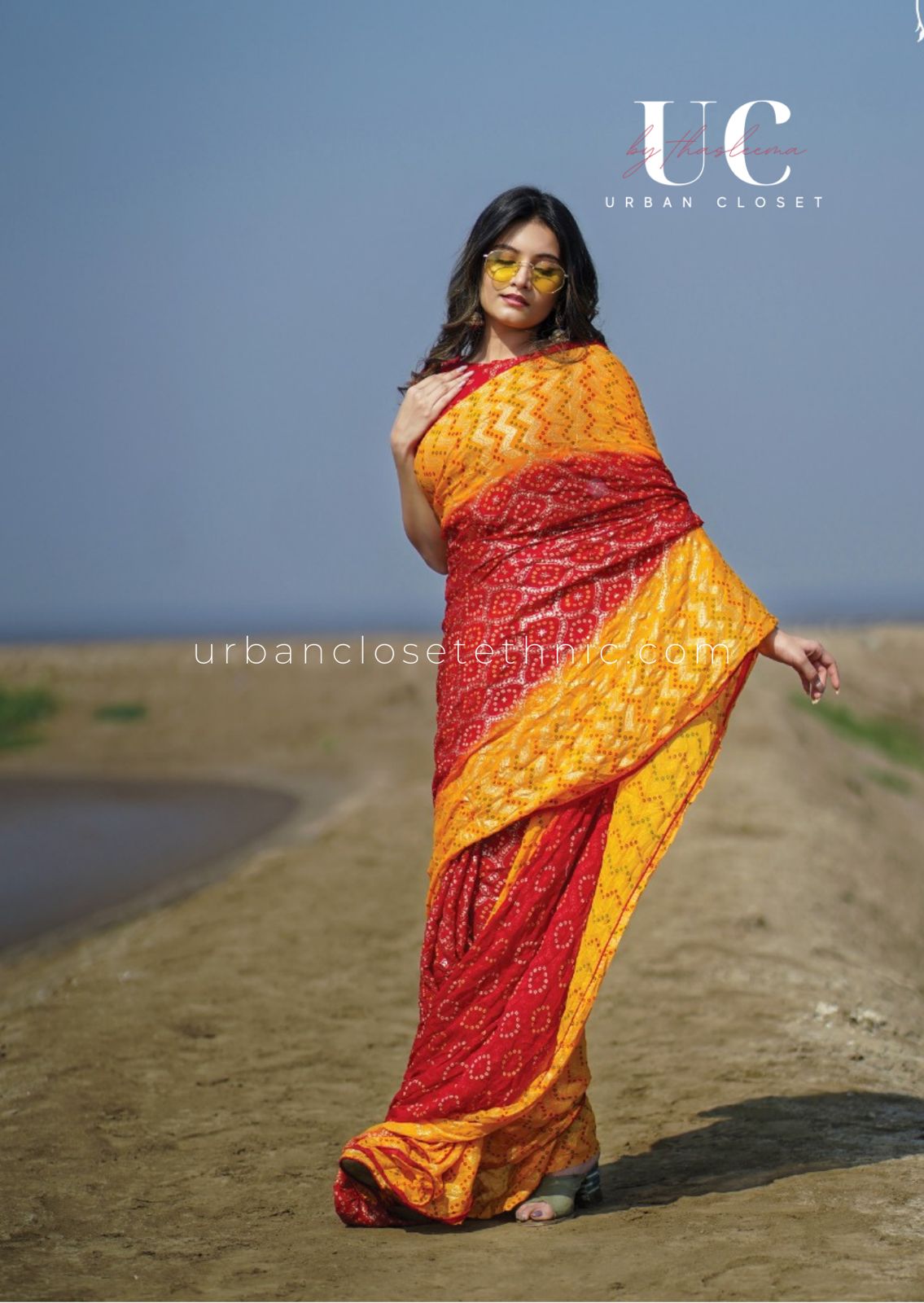 Juvi- Bandhni saree