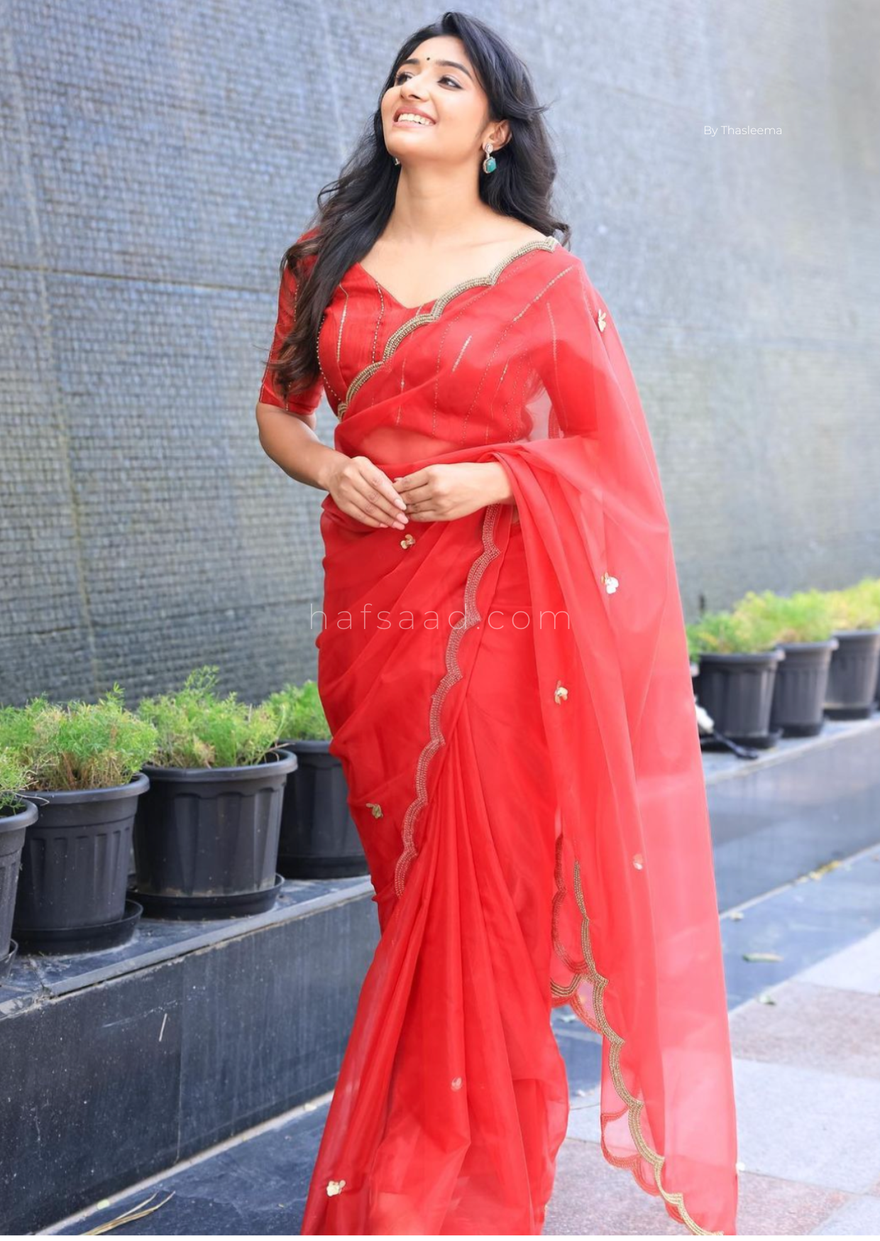 Iris- Ready to wear saree ( Bridal Red)