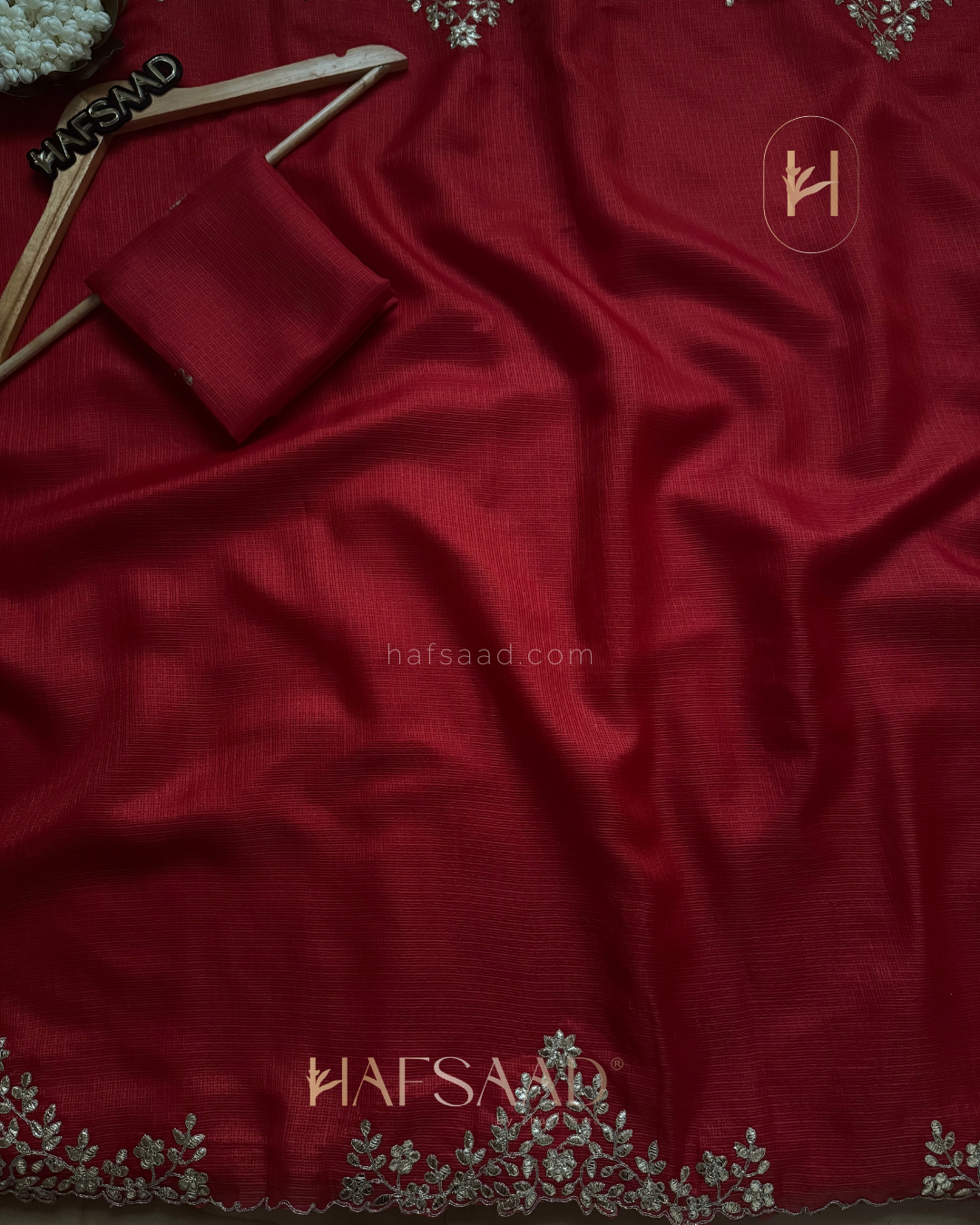 Rubita- Gota Work Saree (Red)