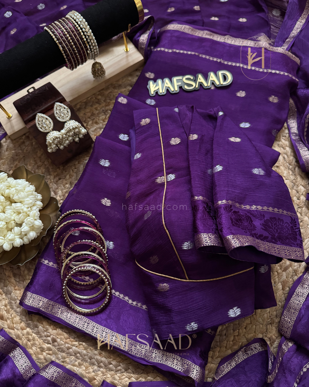 Harshini -Pure chinnon saree