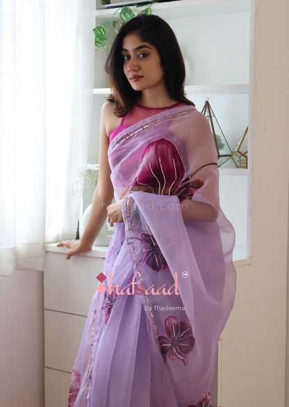Dear Daisy- Ready to wear saree (Purple)