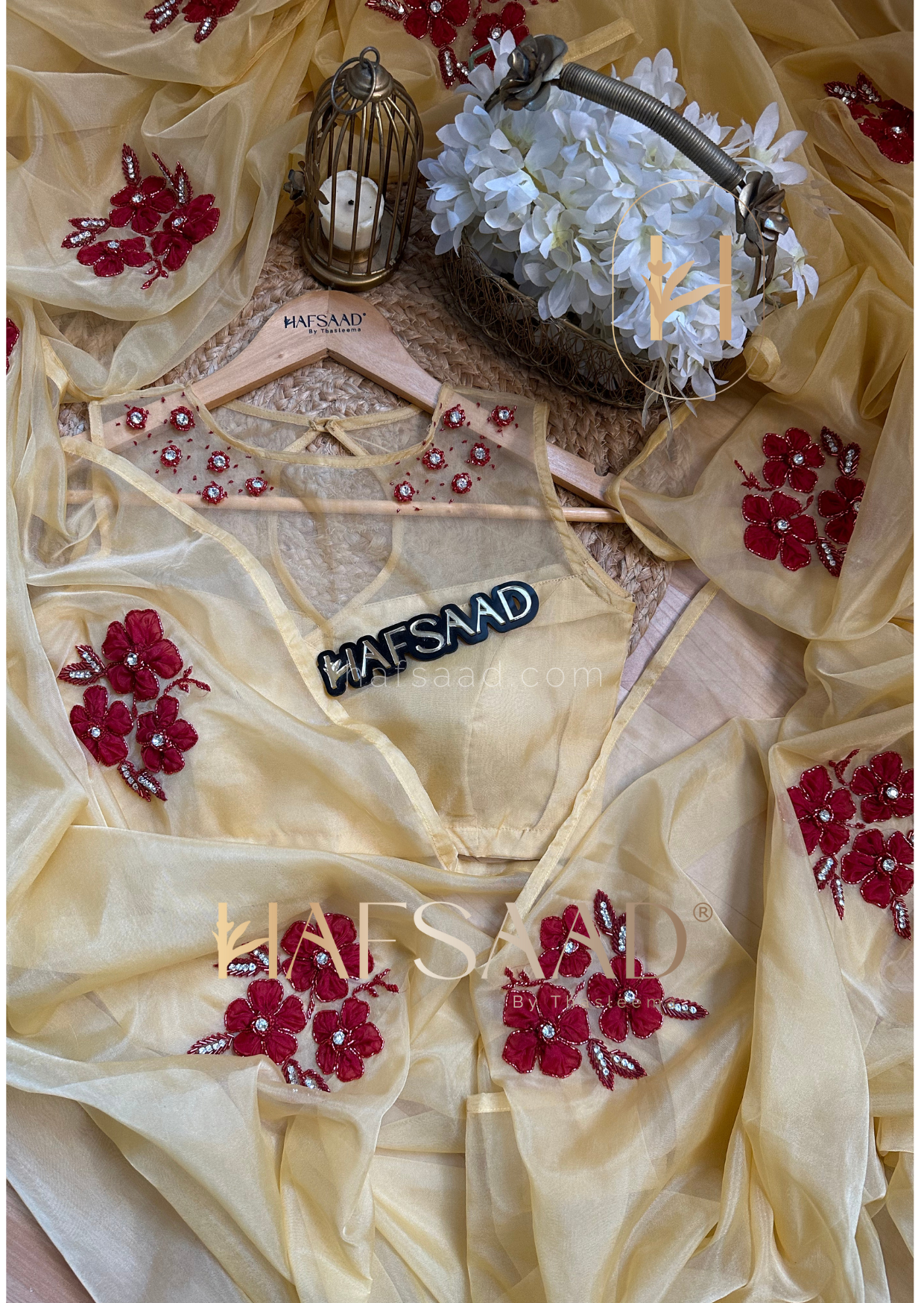 Penelope - Couture pure Organza Saree