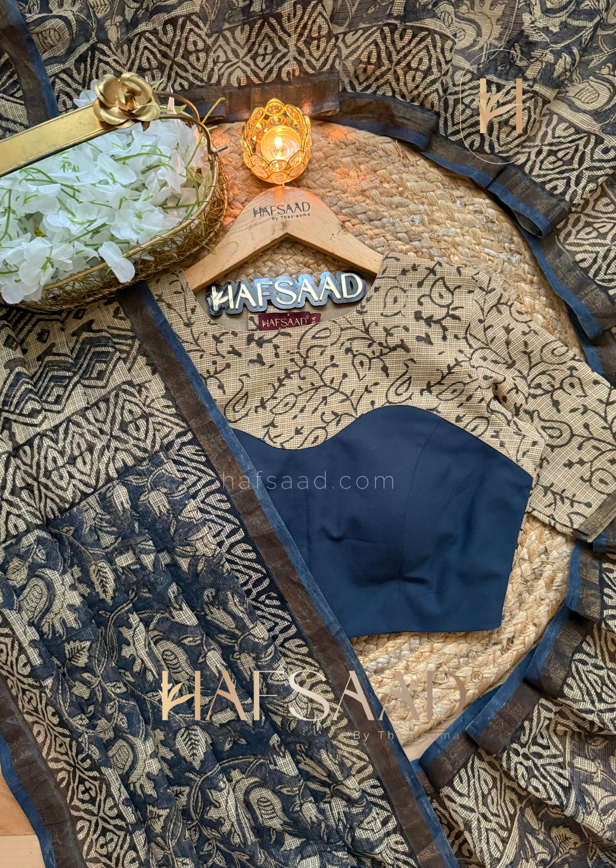 Kota - Denim Kota saree