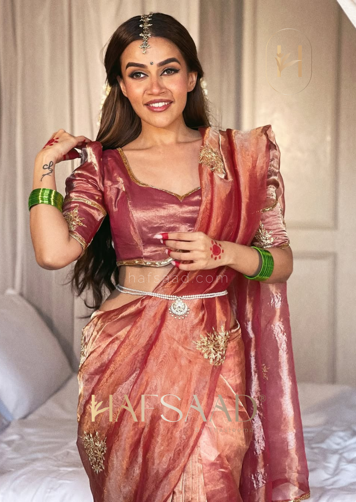 Komal Pandey in Nargis bridal