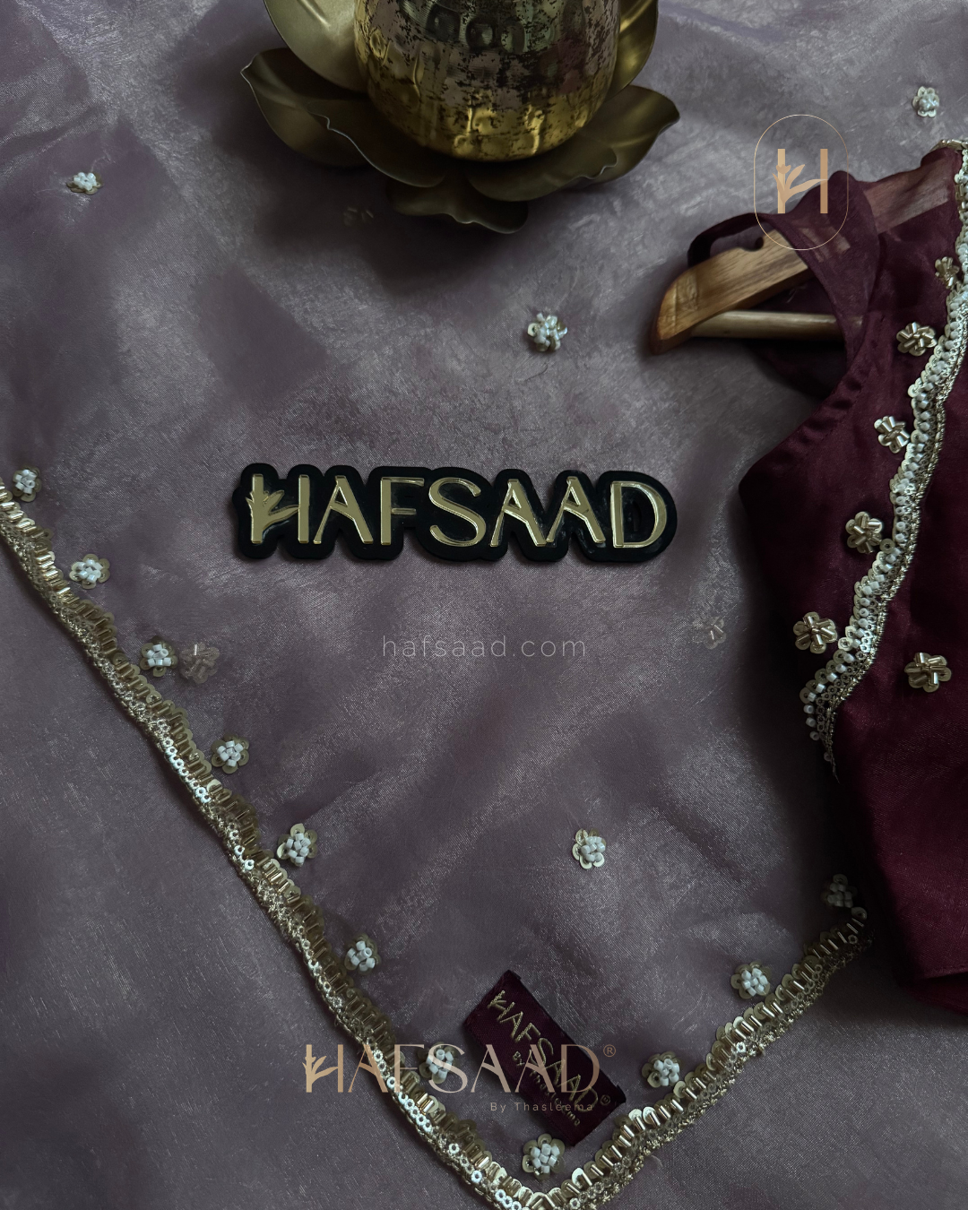 Falak - Chiffon Silk Saree (Lavender)