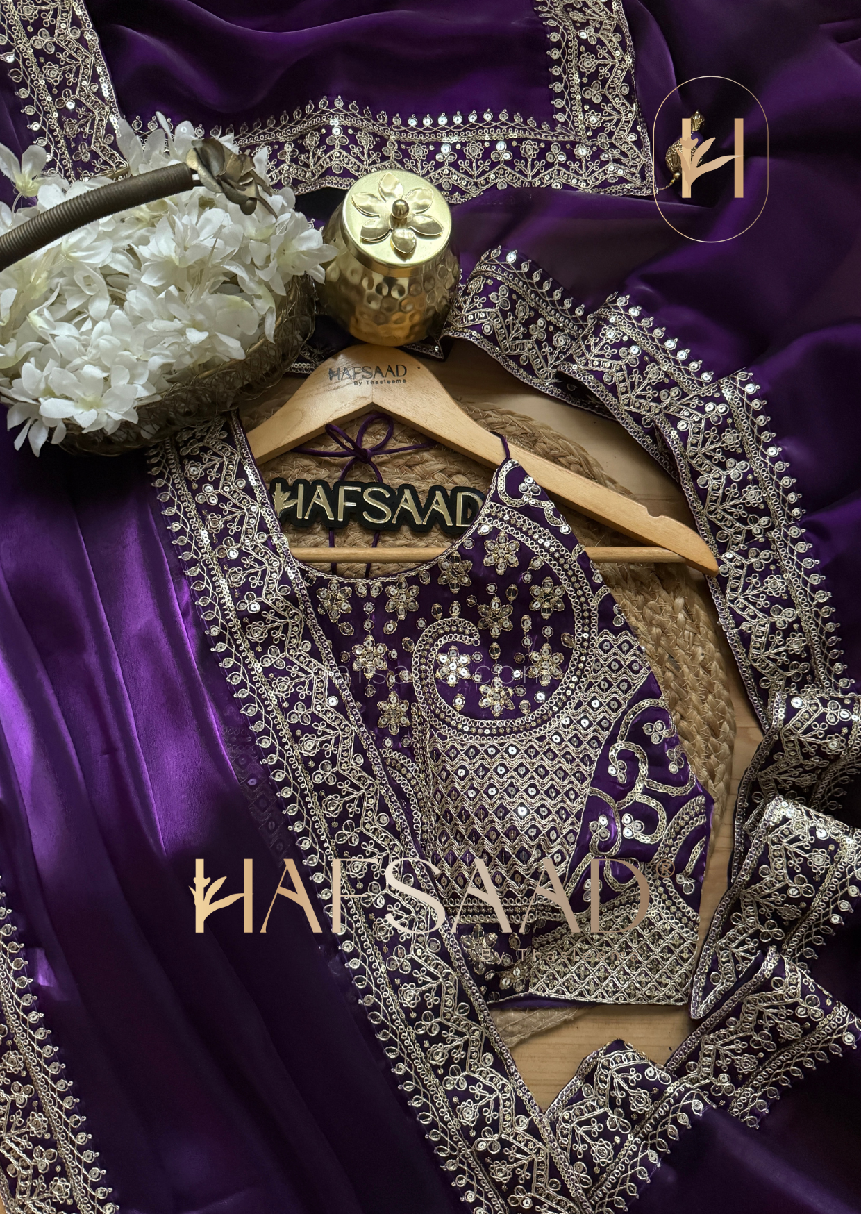 Mehal - Satin organza saree
