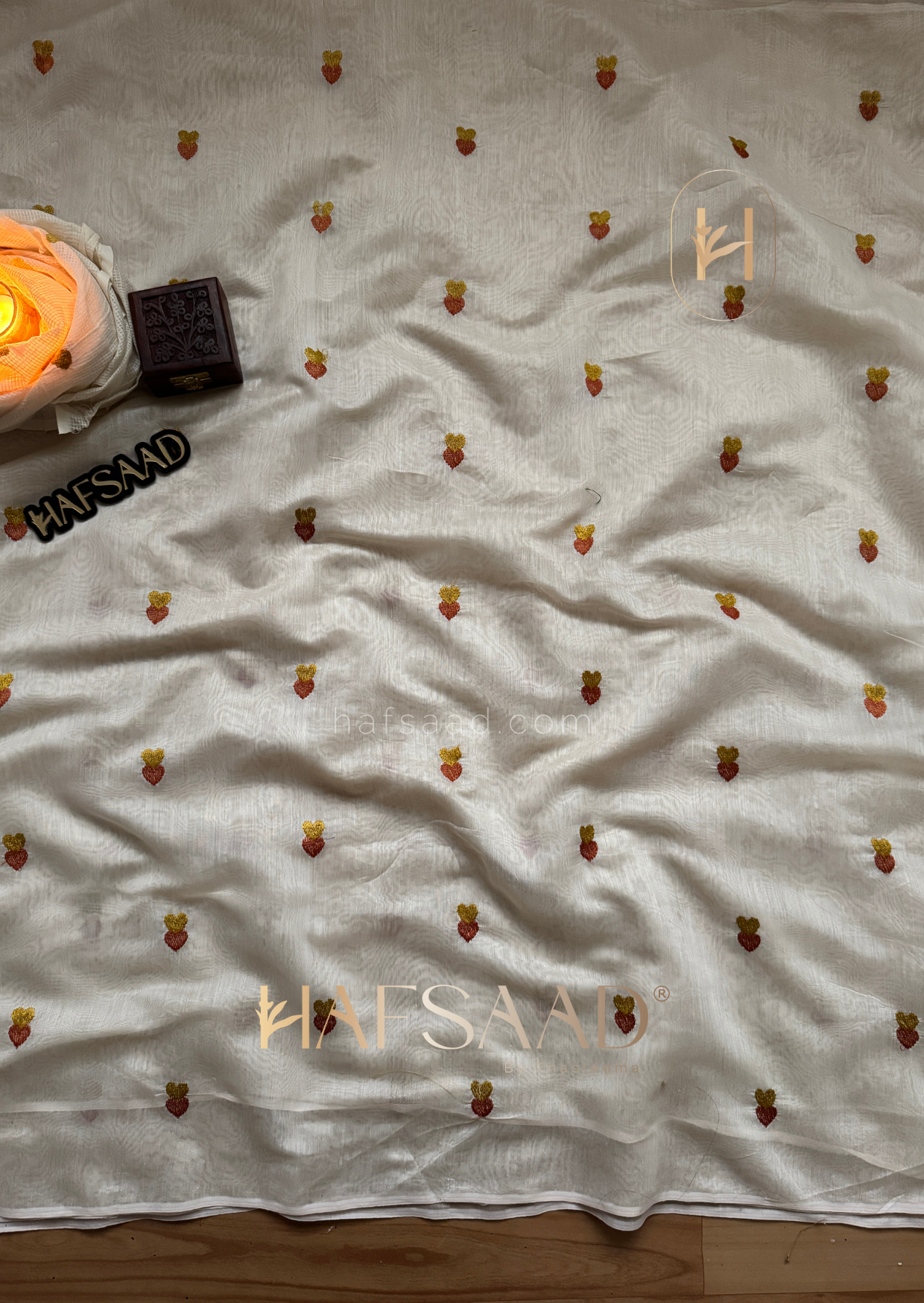 Sharmin - Semi chanderi saree