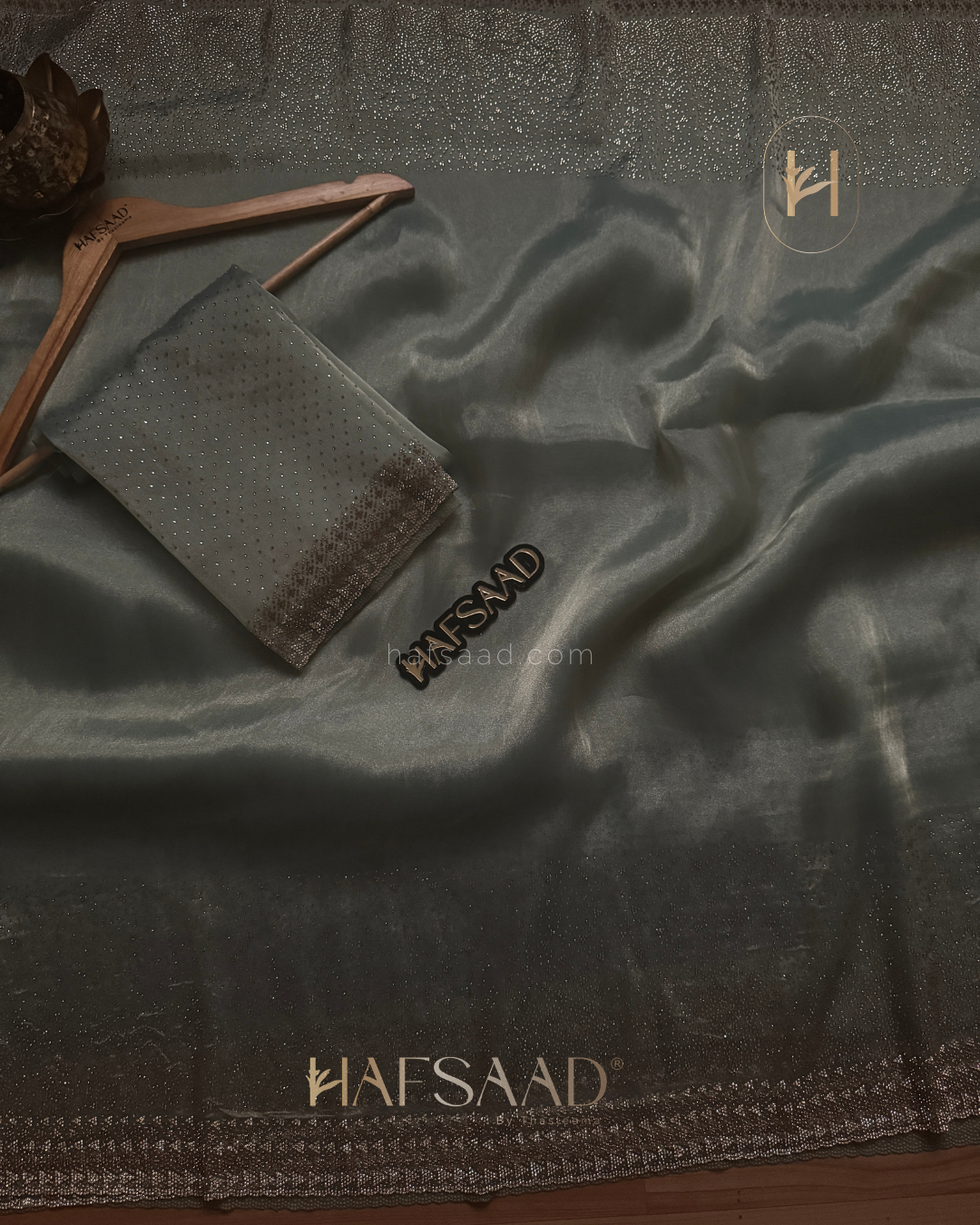 Fidha- Designer saree(Tiffany blue)