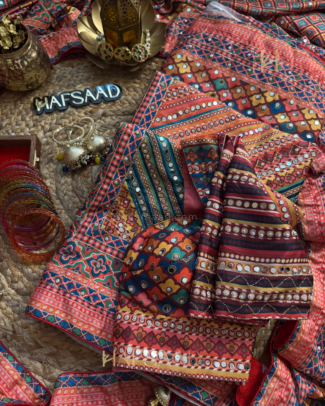 Kiran- Mirror Work Saree