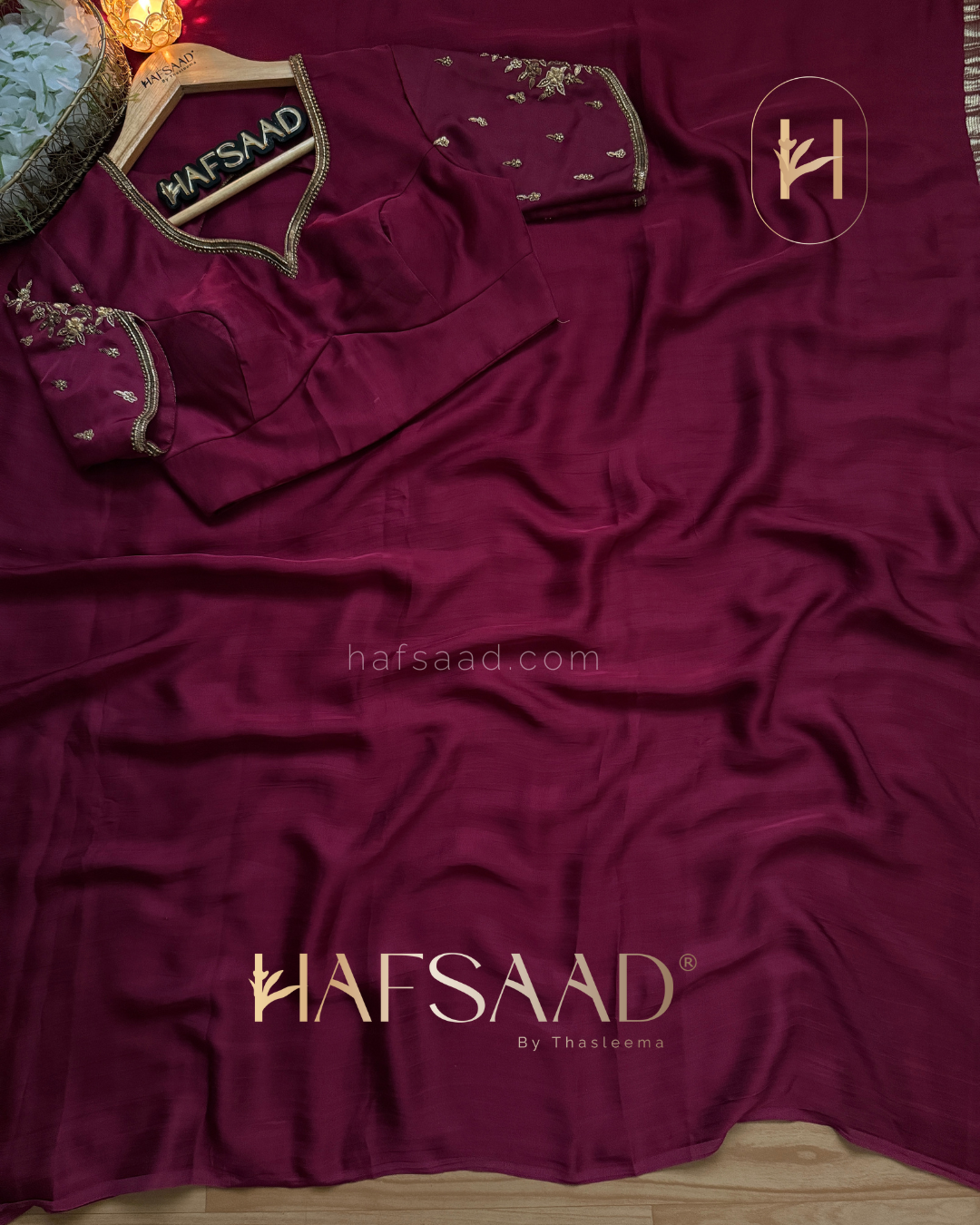 Sindhu Handwork - Premium gajri silk saree